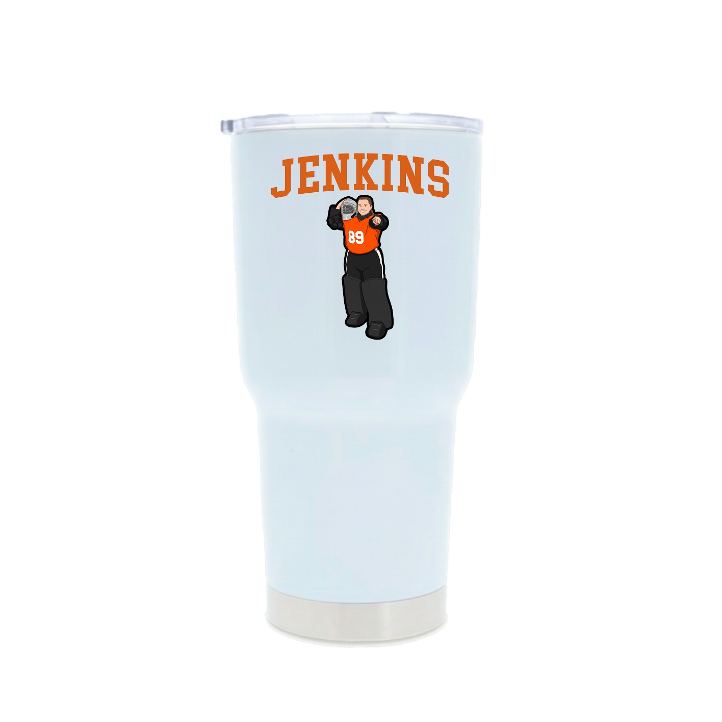30oz Stainless Steel Tumbler — Shirsey in White