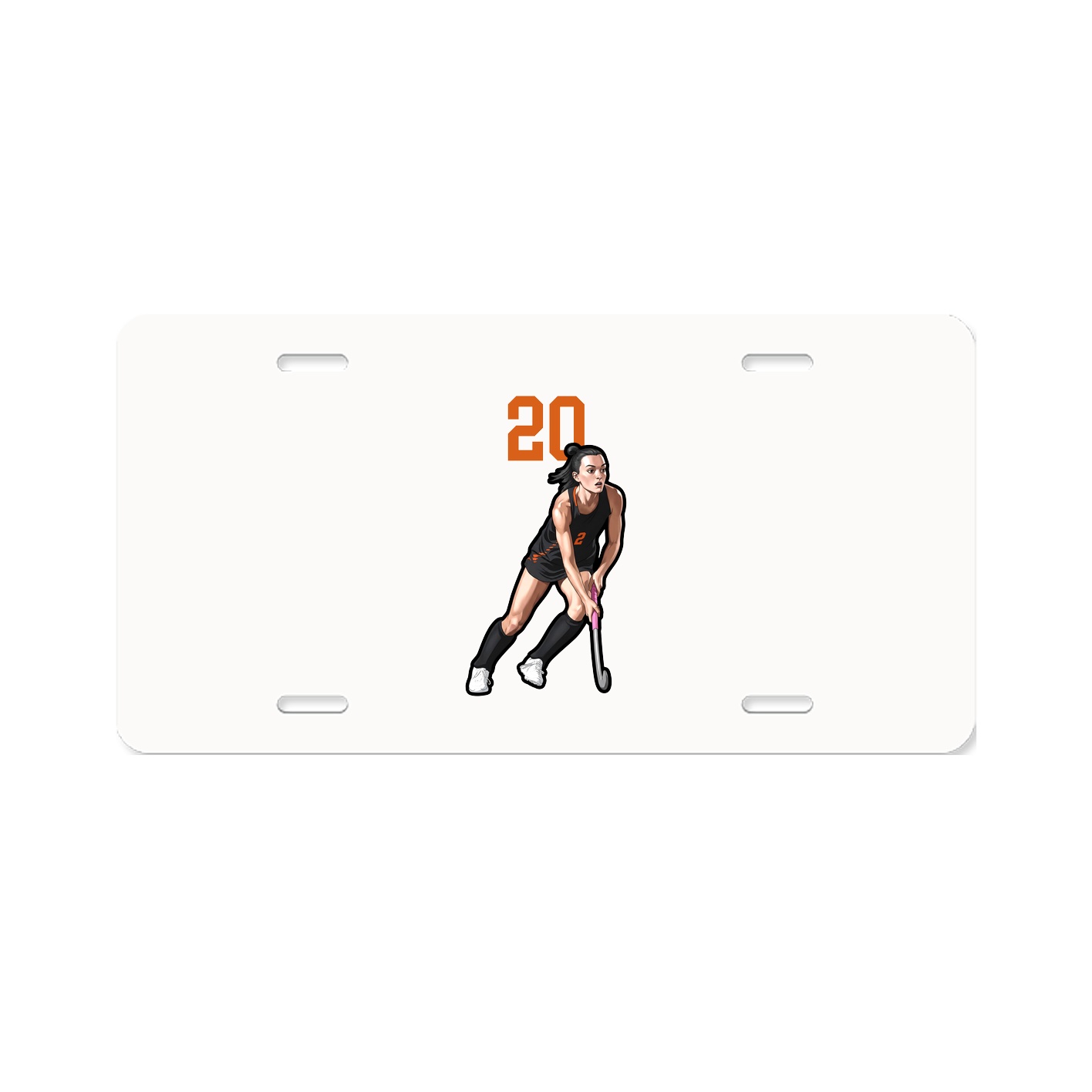License Plate — Number Top in Classic