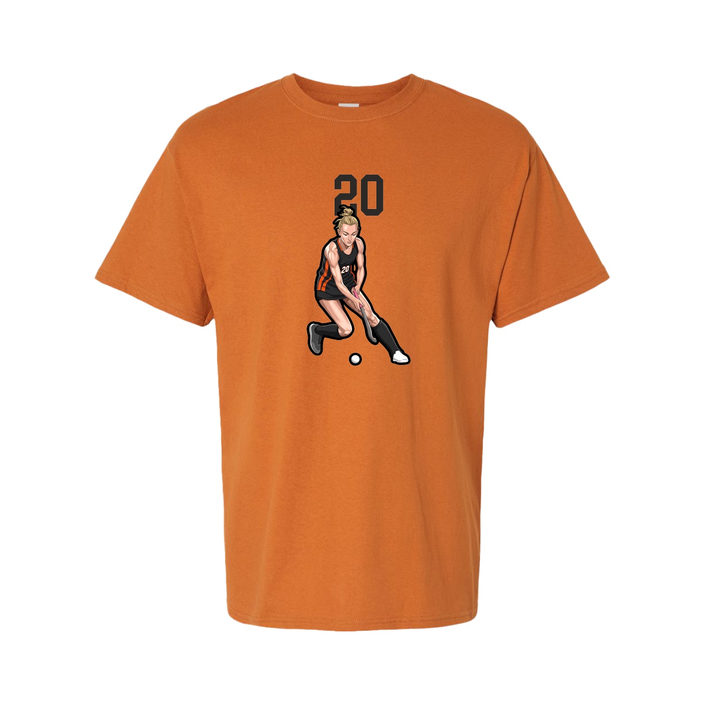 Tee — Number Top in Orange
