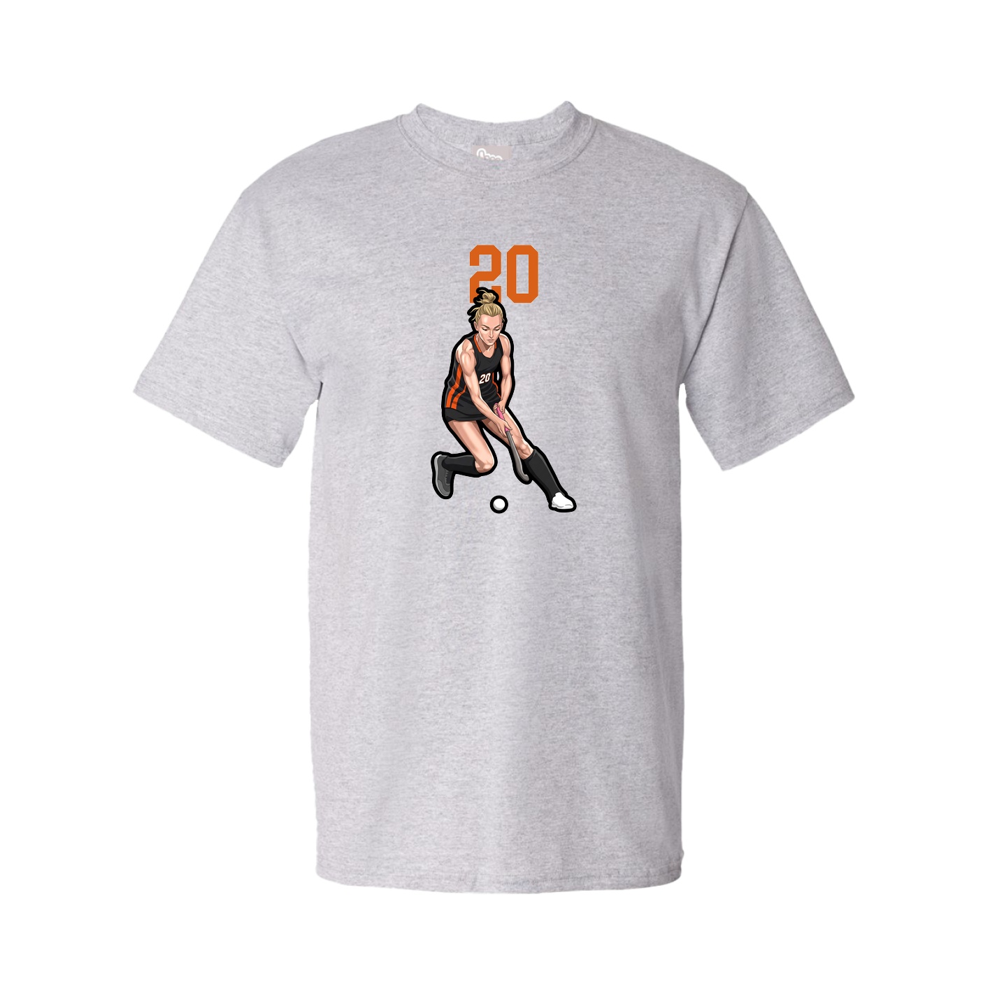Youth Tee — Number Top in Grey