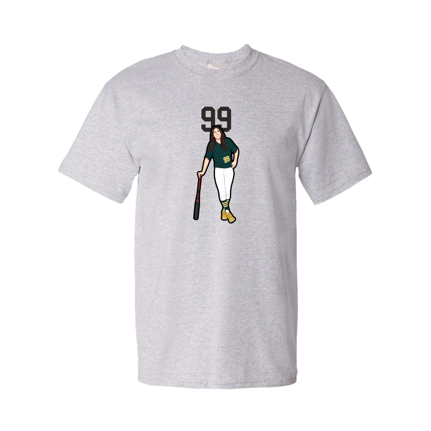 Tee — Number Top in Grey