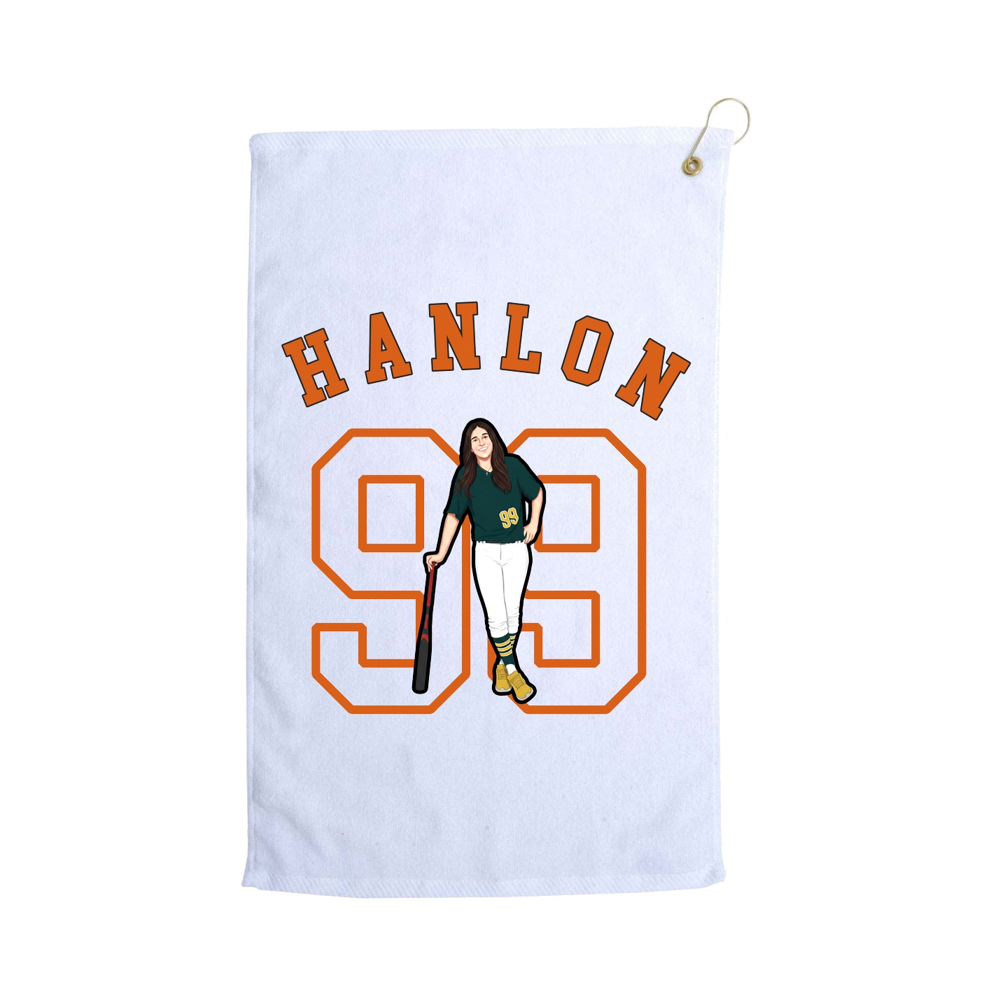 Golf Towel — Shirsey Arch in White