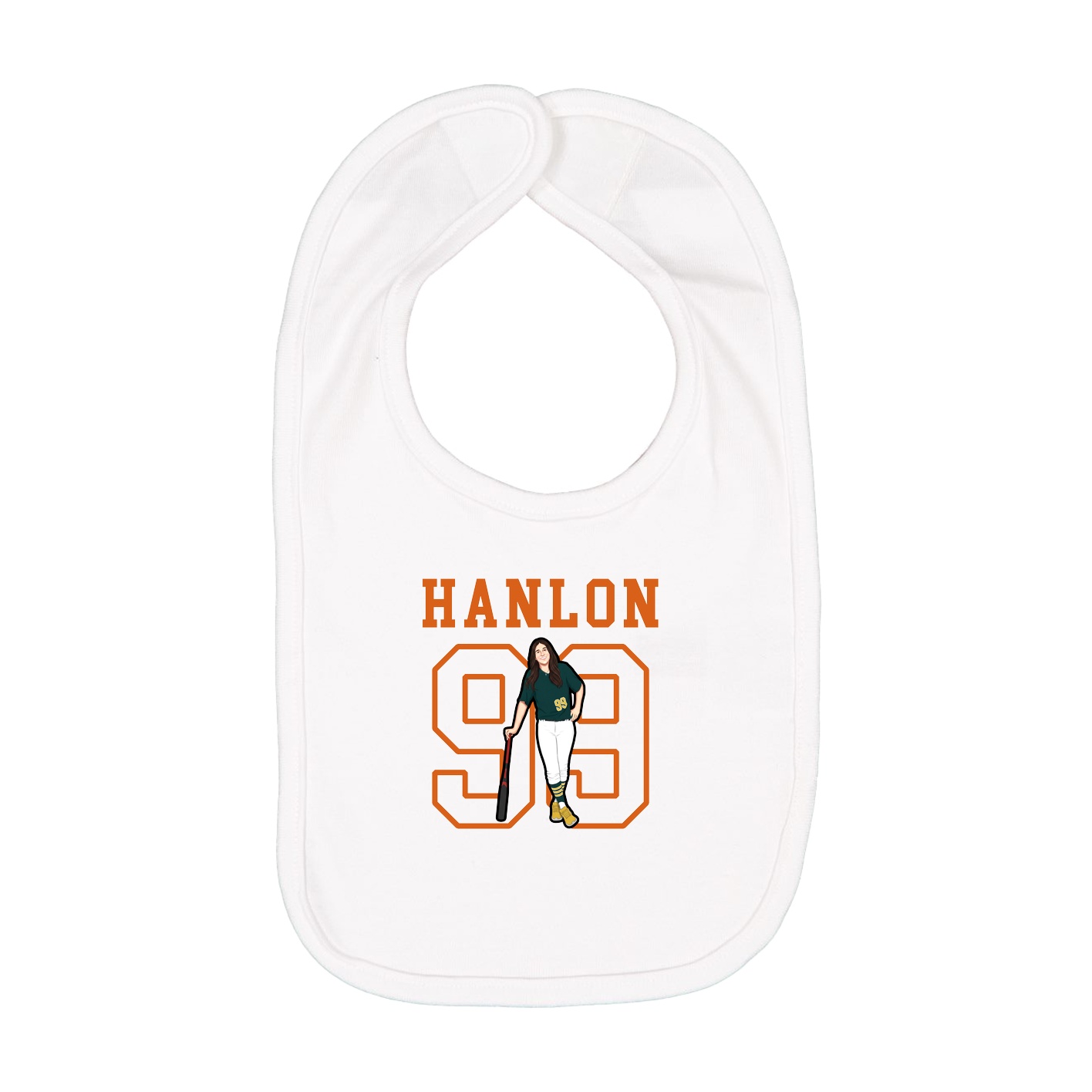 Infant Bib — Shirsey in White
