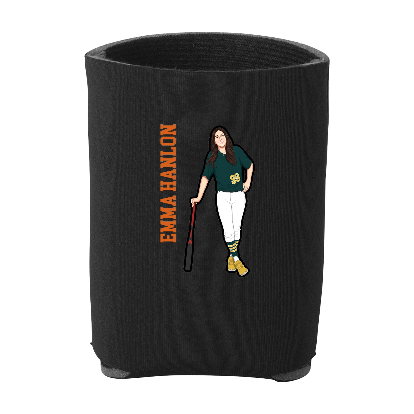 Can Holder — Name Vertical in Black
