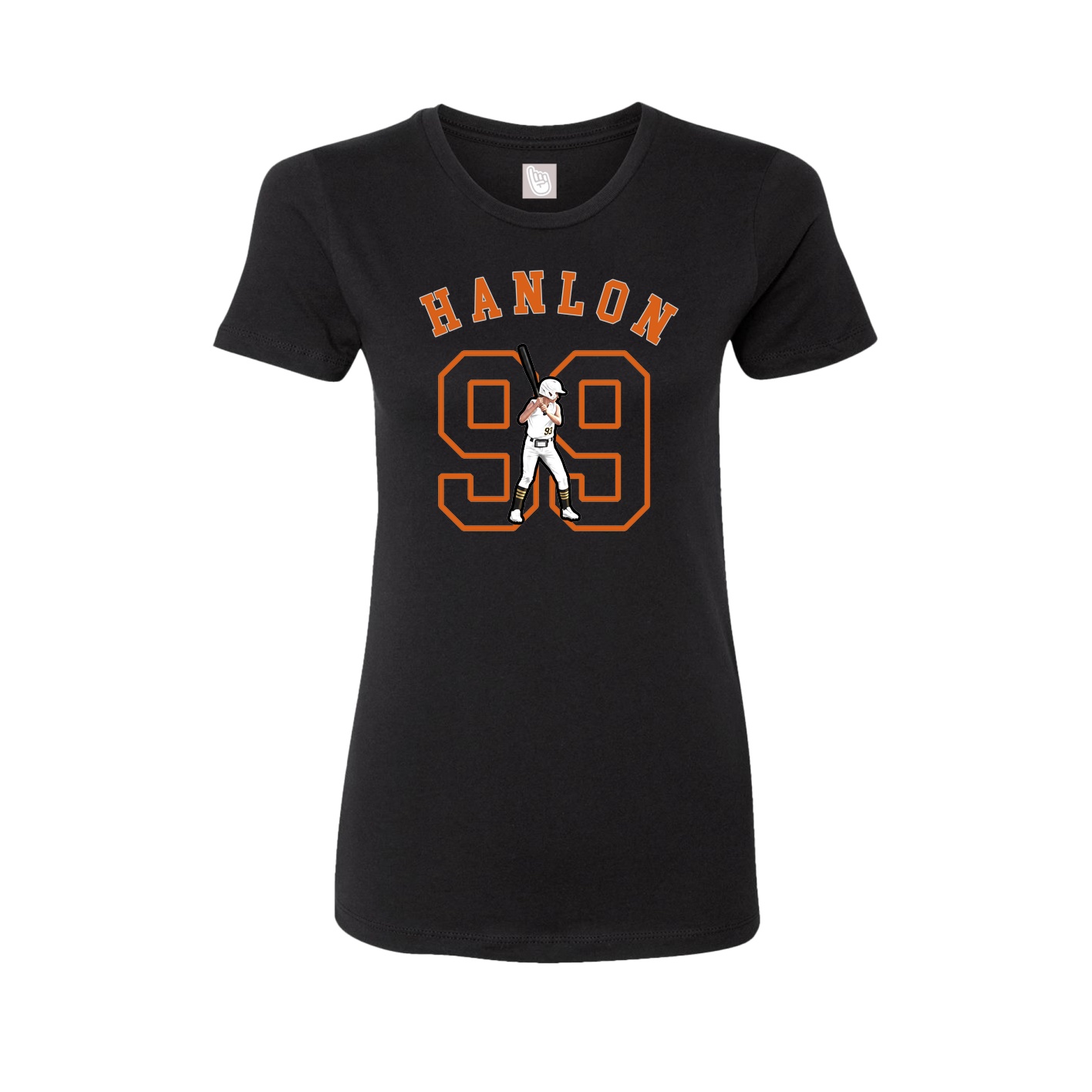 Fitted Women's Tee — Shirsey Arch in Black