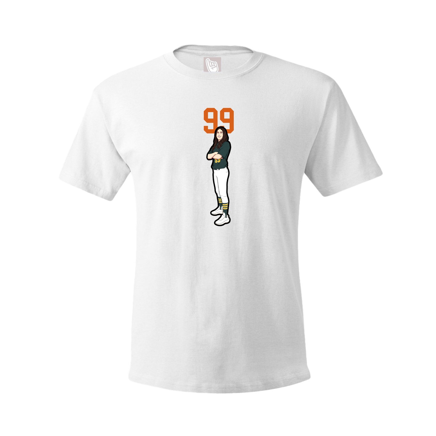 Tee — Number Top in White