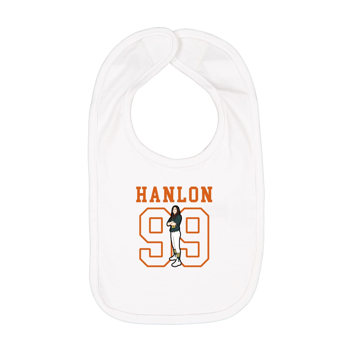 Infant Bib — Shirsey in White