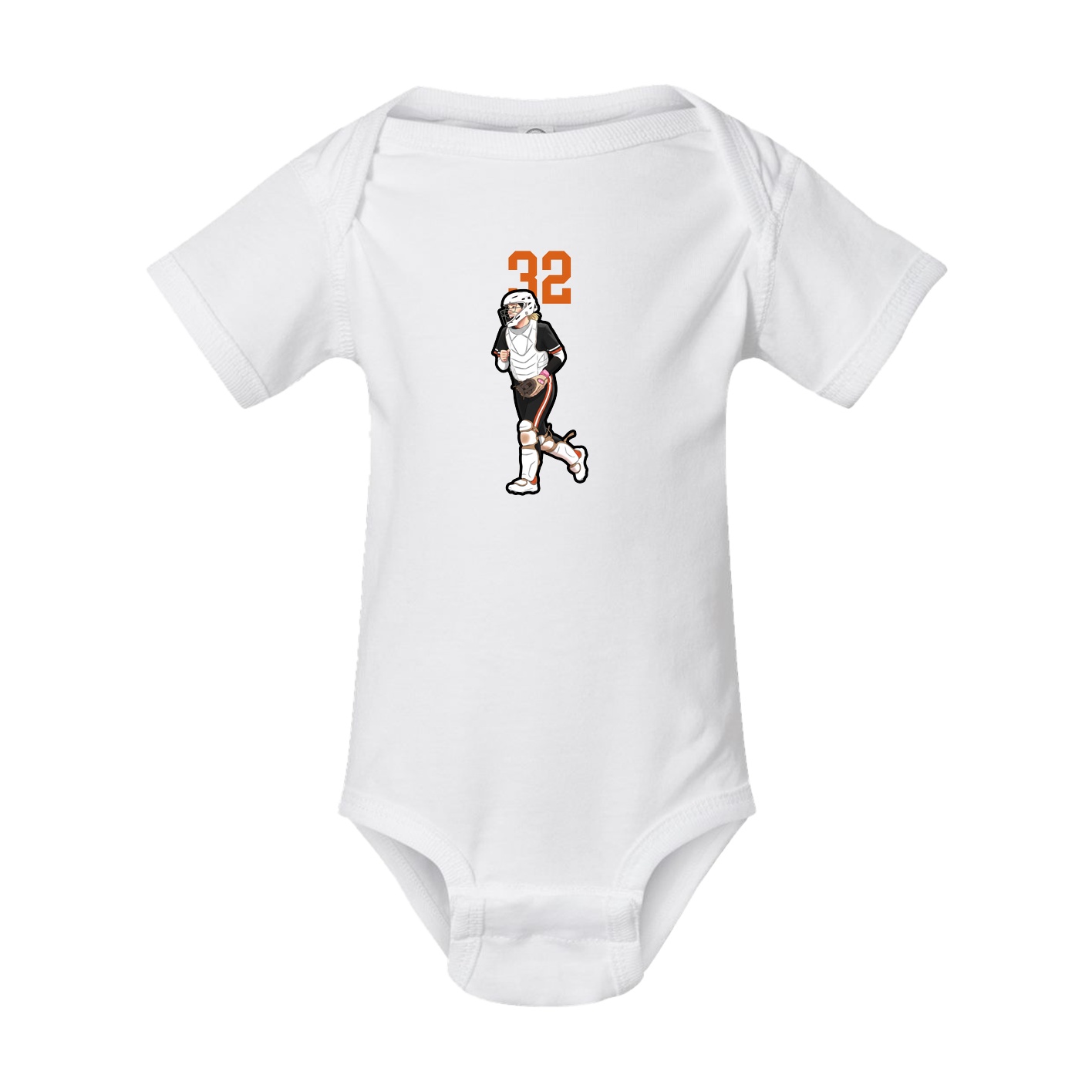 Baby Onesie — Number Top in White