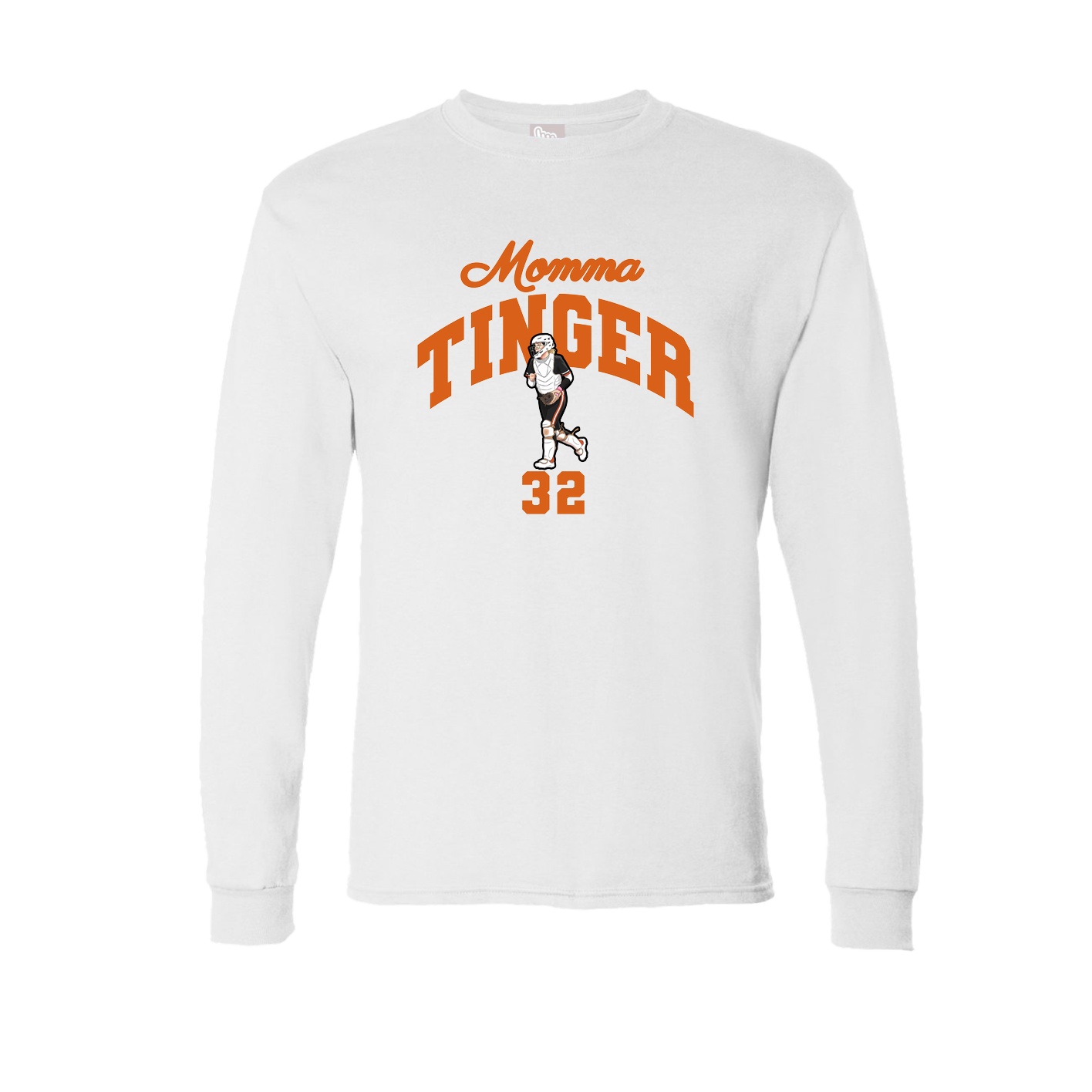 Long Sleeve Tee — Mothers Day Arch in White