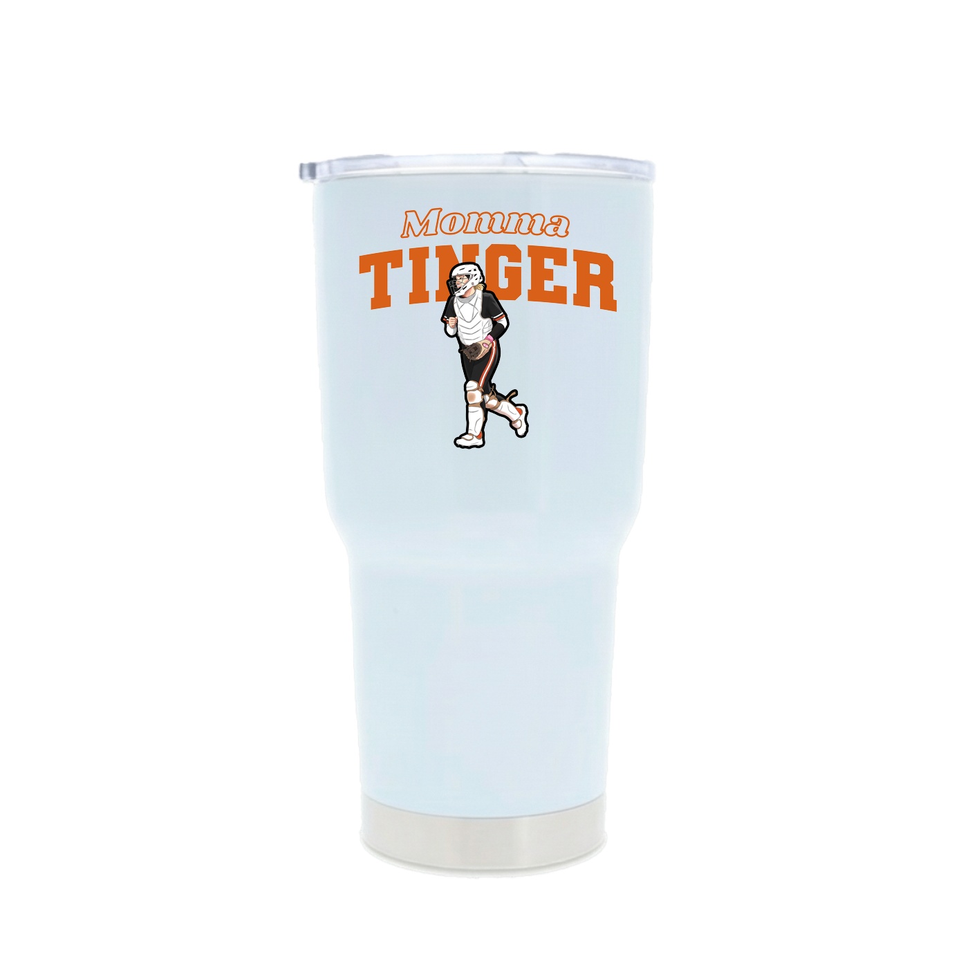 30oz Stainless Steel Tumbler — Mothers Day Block in White