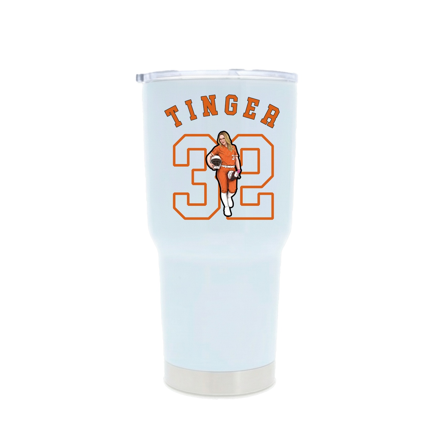 30oz Stainless Steel Tumbler — Shirsey Arch in White