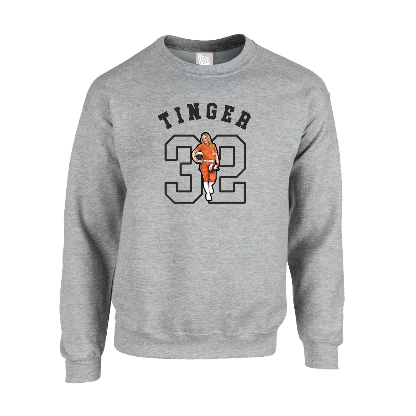 Fleece Crew — Shirsey Arch in Grey