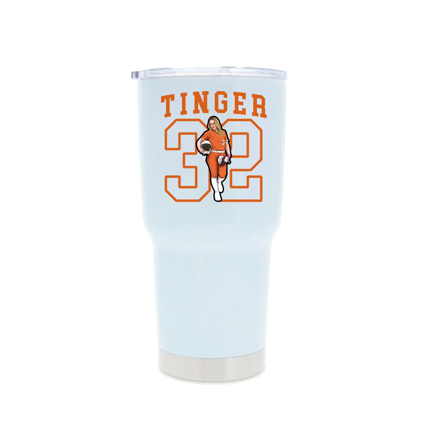 30oz Stainless Steel Tumbler — Shirsey in White