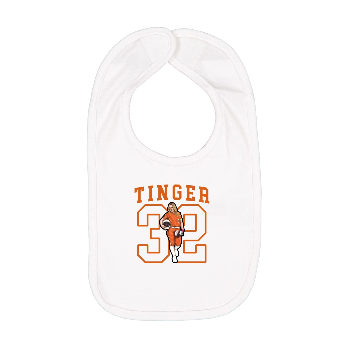Infant Bib — Shirsey in White