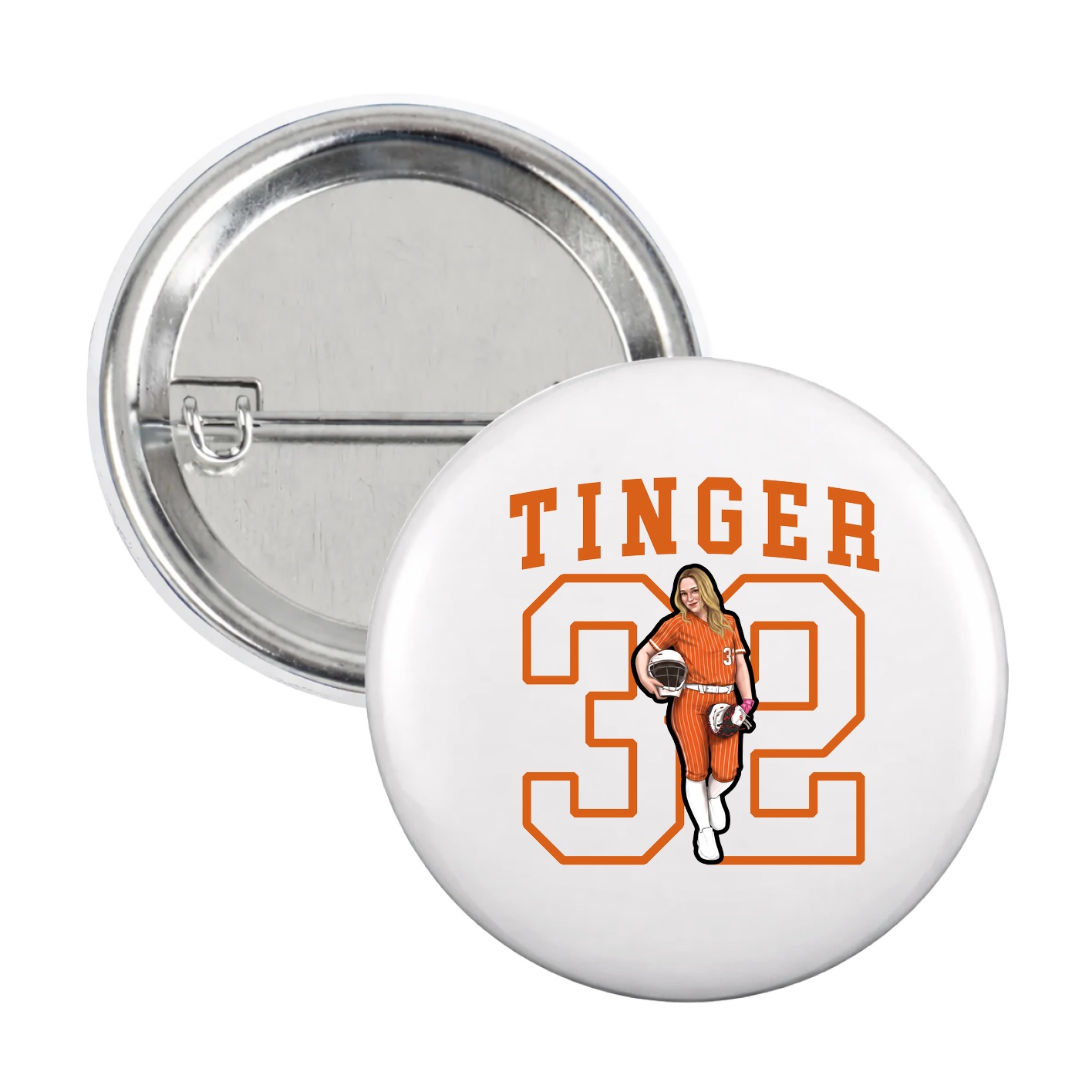 Game Day Button — Shirsey in White