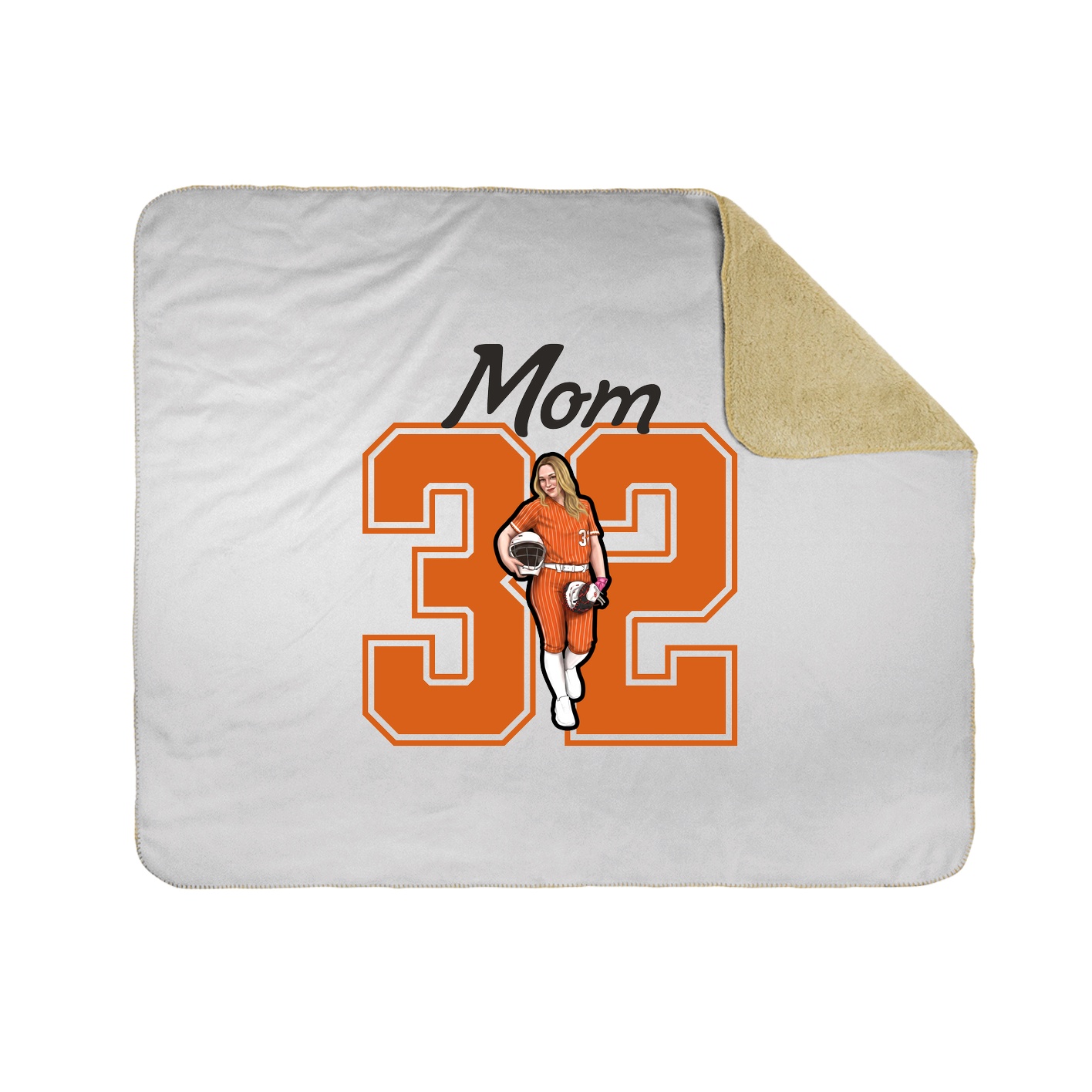 Throw Blanket — Mothers Day Shirsey in White