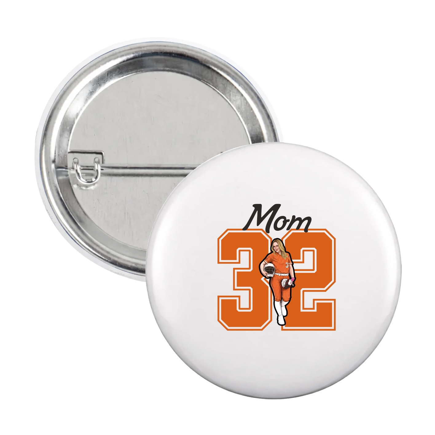 Game Day Button — Mothers Day Shirsey in White