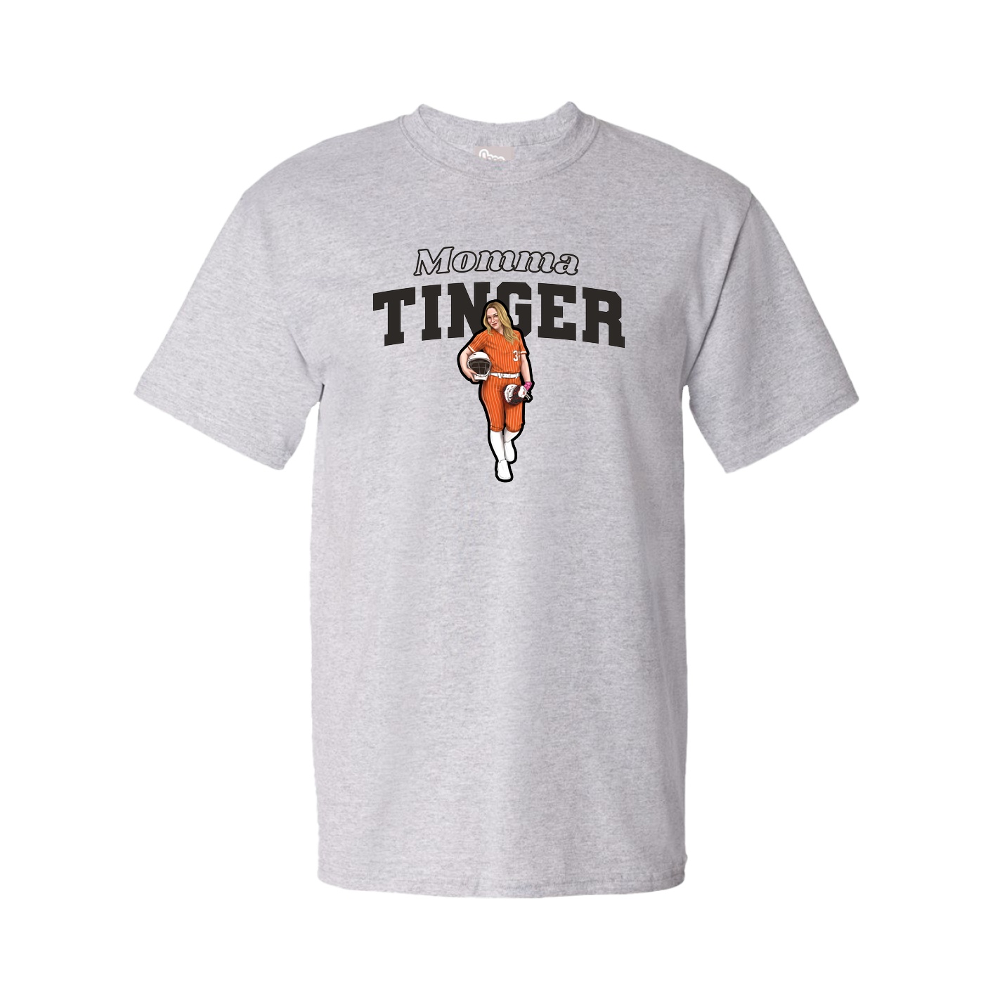Youth Tee — Mothers Day Block in Grey