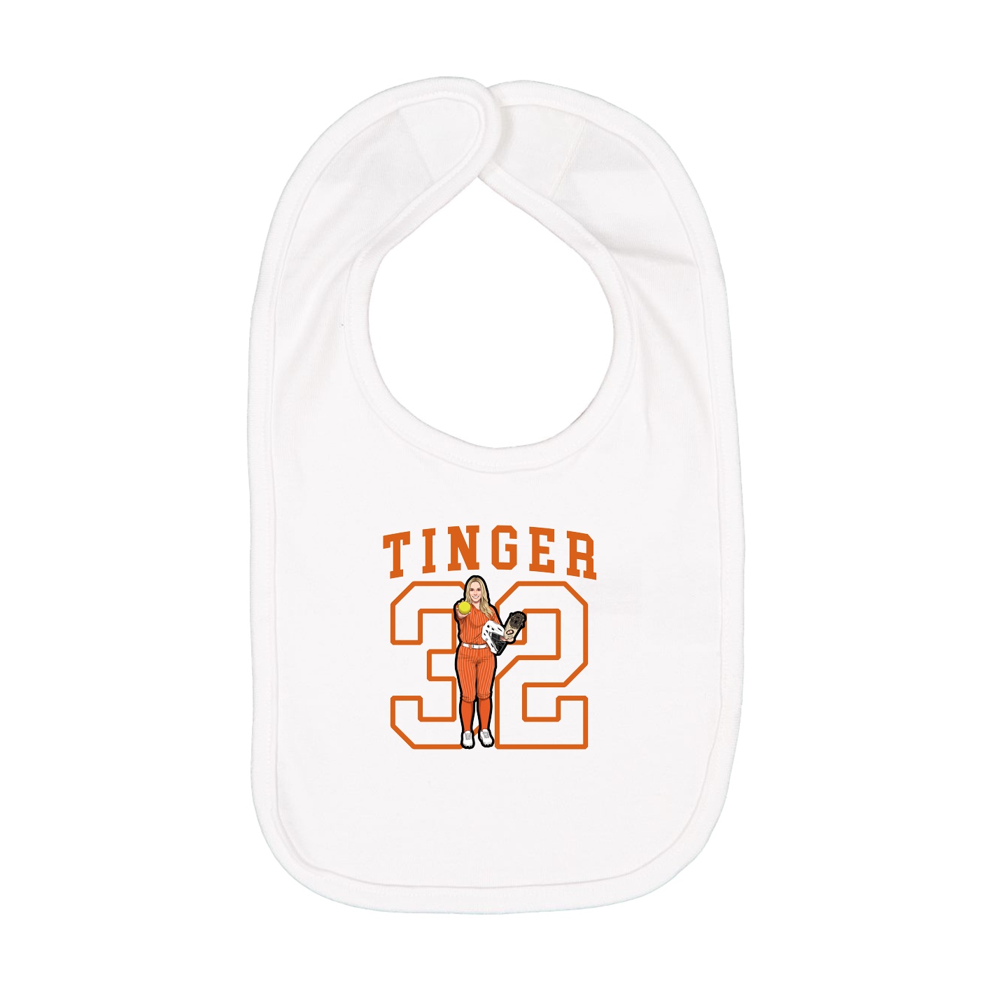 Infant Bib — Shirsey in White