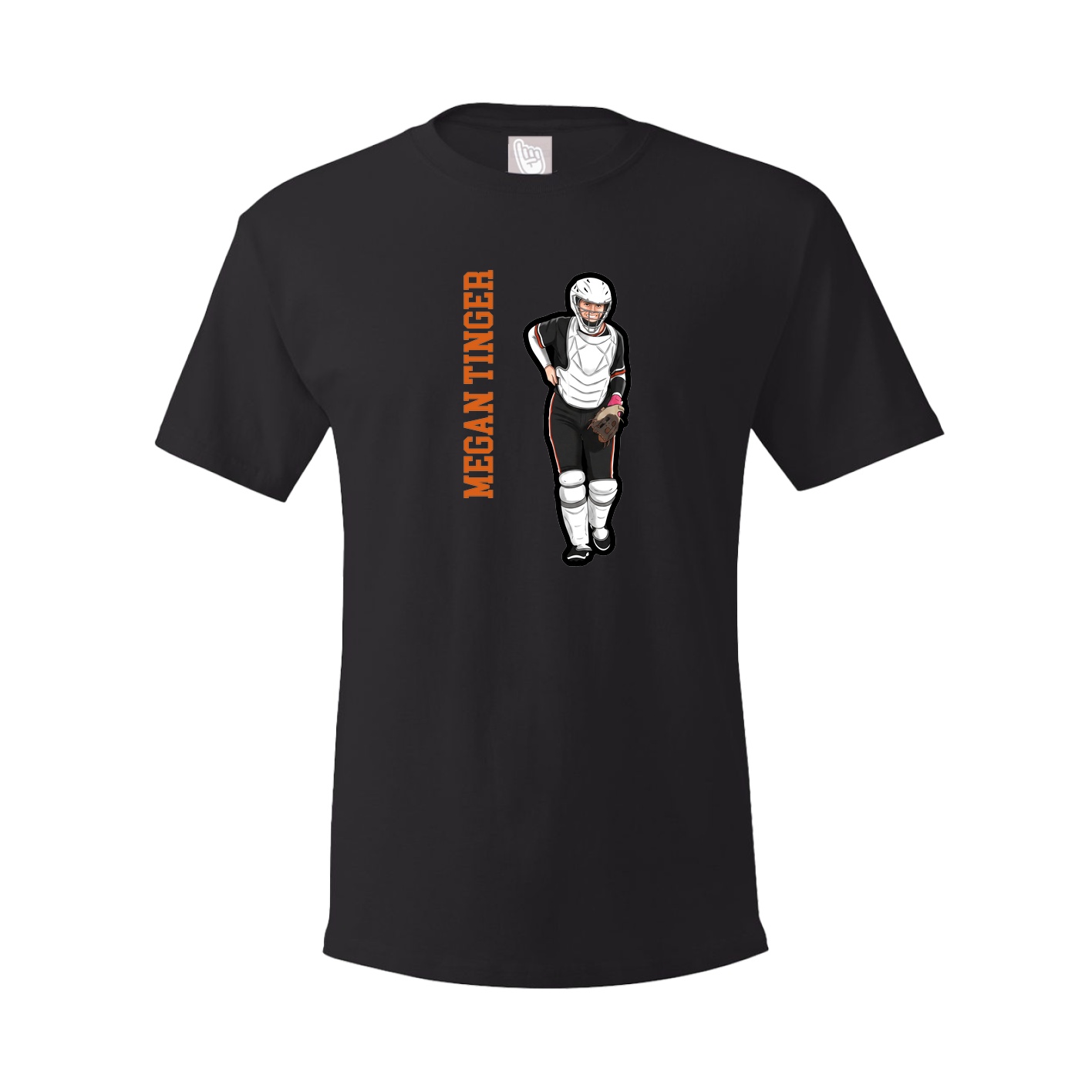 Tee — Name Vertical in Black