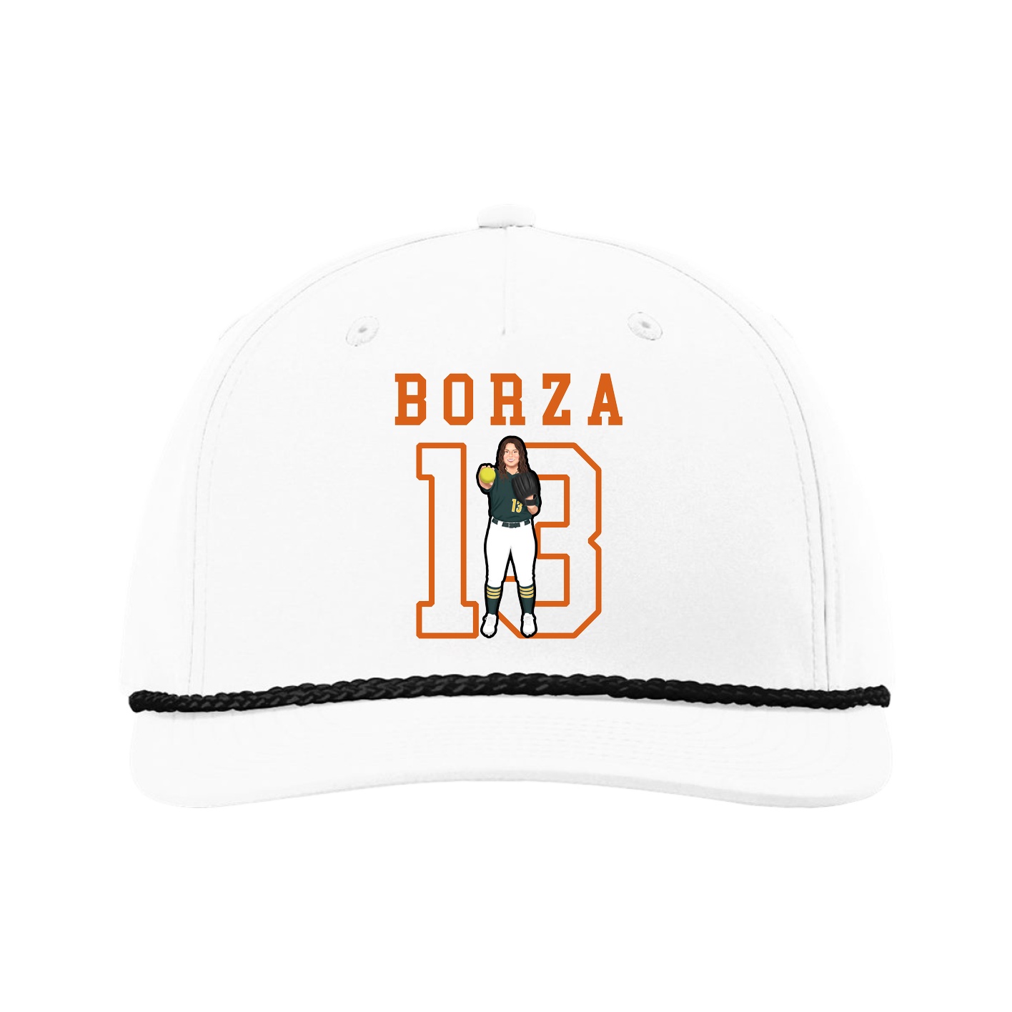 Five-Panel Classic Rope Cap — Shirsey in White