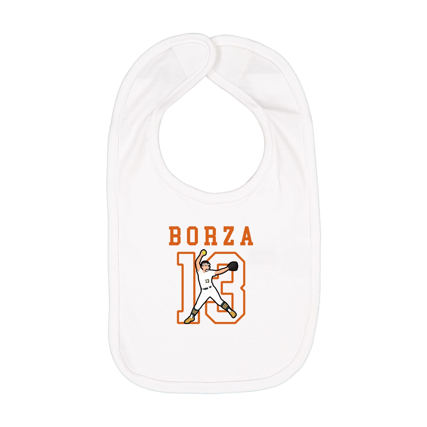 Infant Bib — Shirsey in White