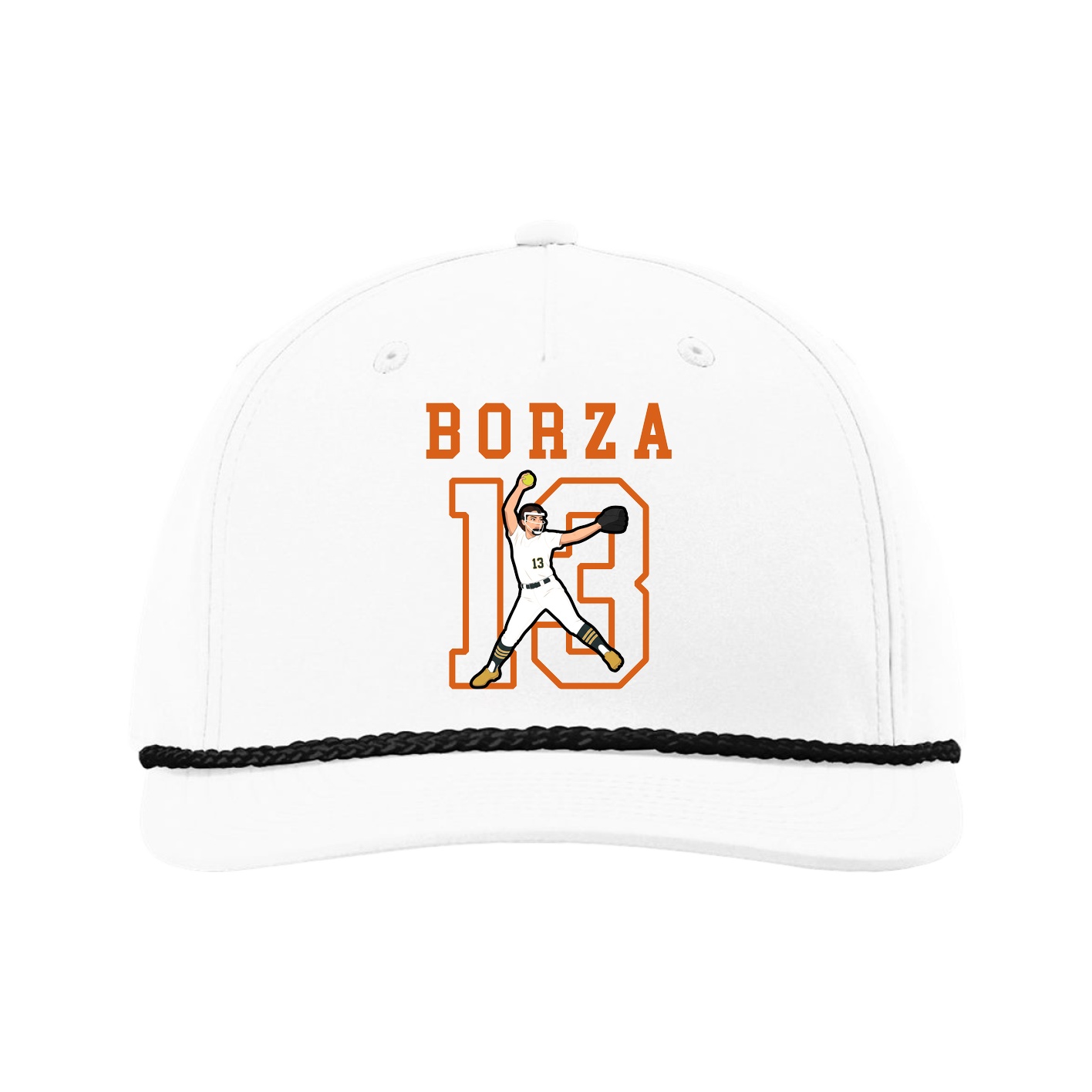 Five-Panel Classic Rope Cap — Shirsey in White