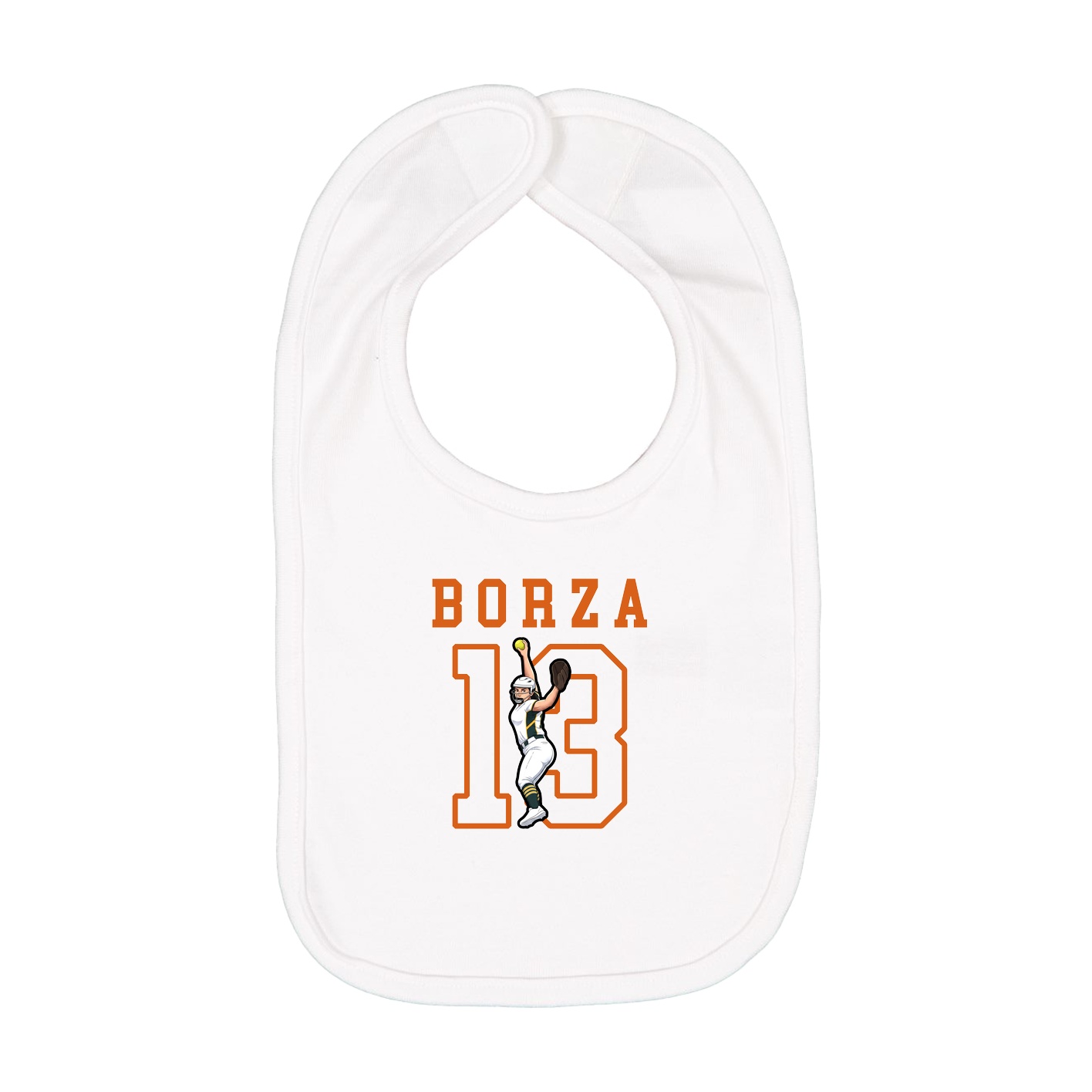 Infant Bib — Shirsey in White