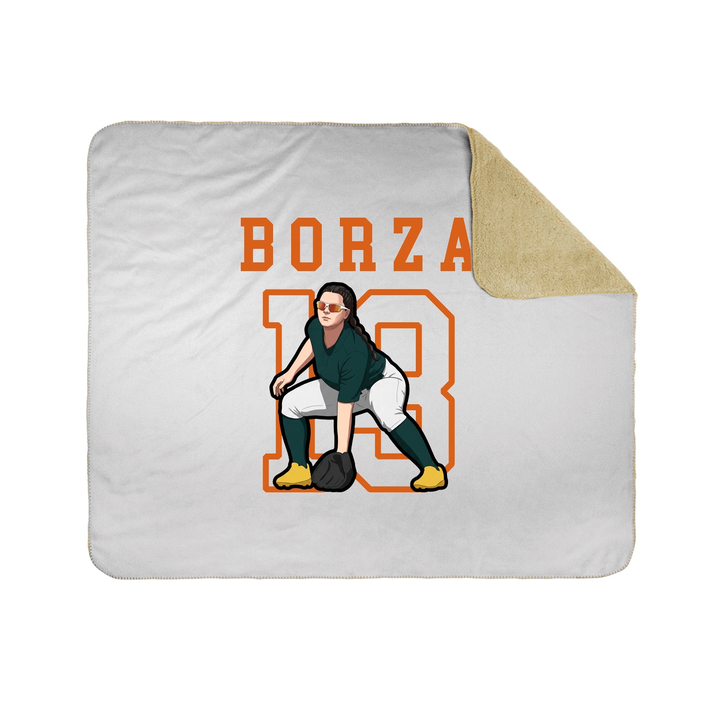 Throw Blanket — Shirsey in White