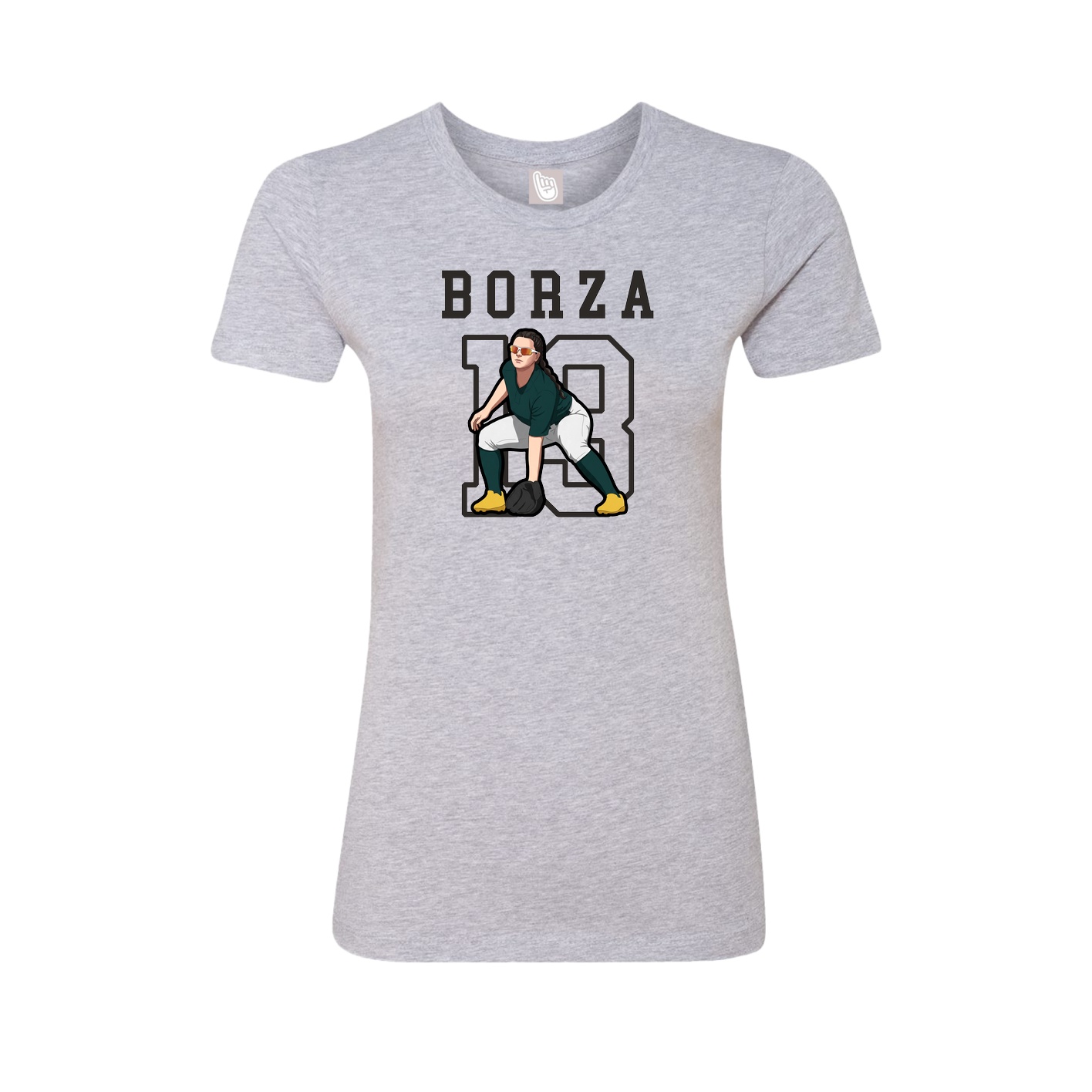 Fitted Women's Tee — Shirsey in Grey