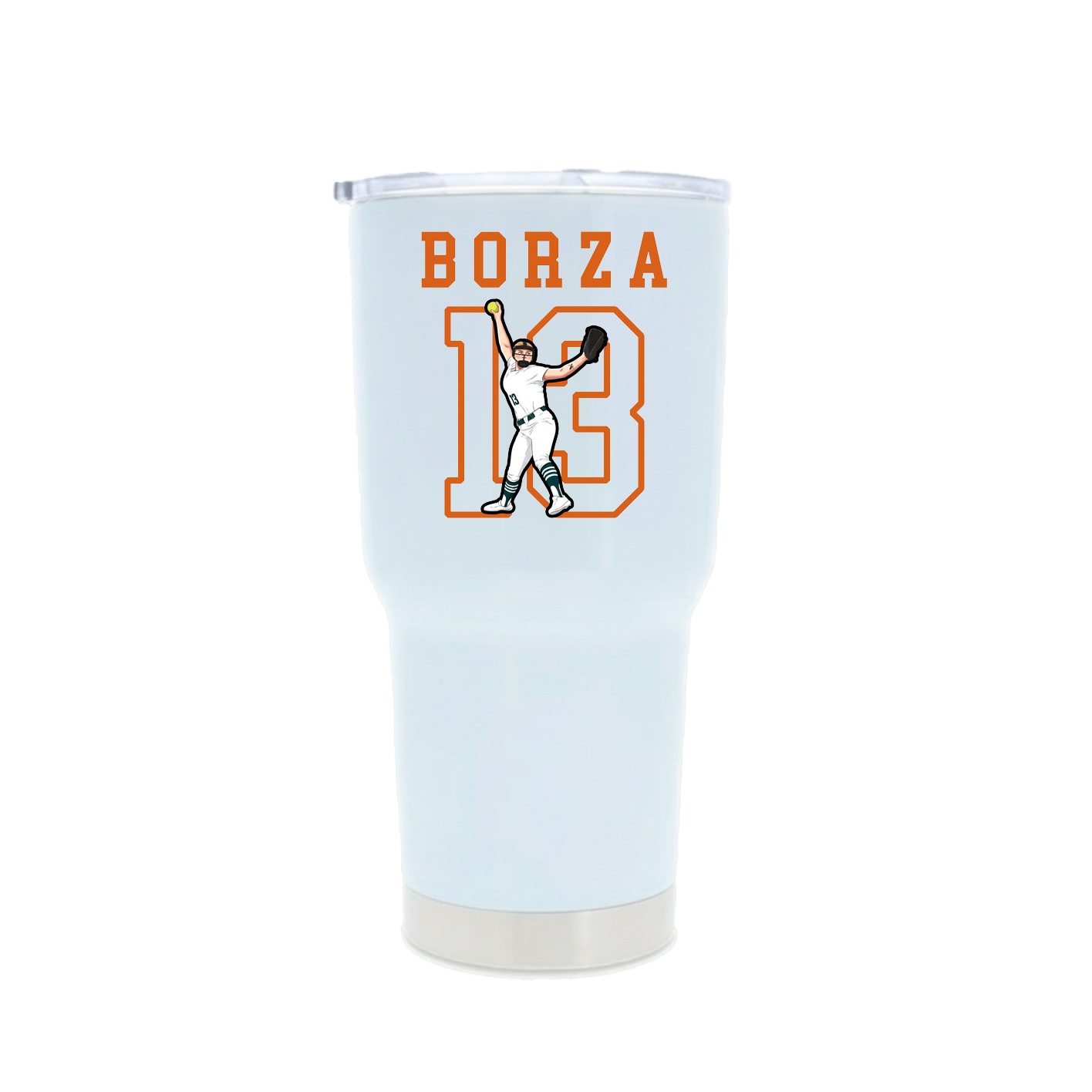 30oz Stainless Steel Tumbler — Shirsey in White
