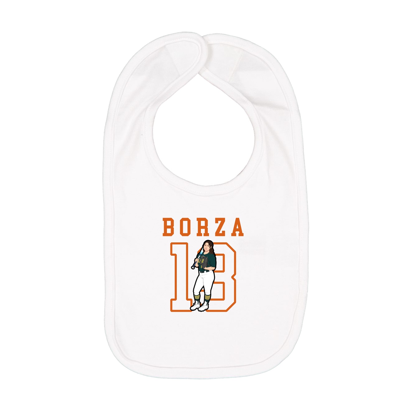 Infant Bib — Shirsey in White
