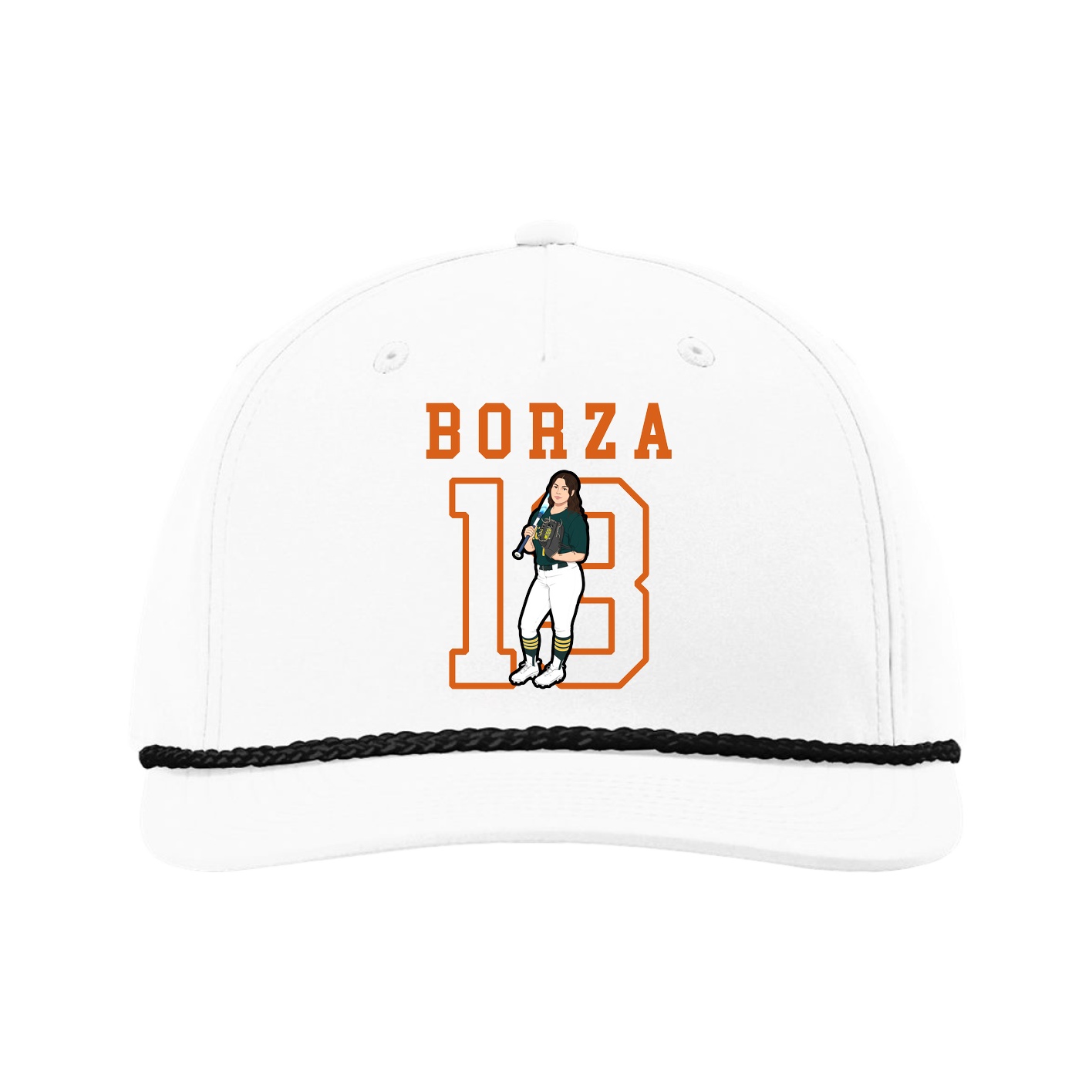 Five-Panel Classic Rope Cap — Shirsey in White