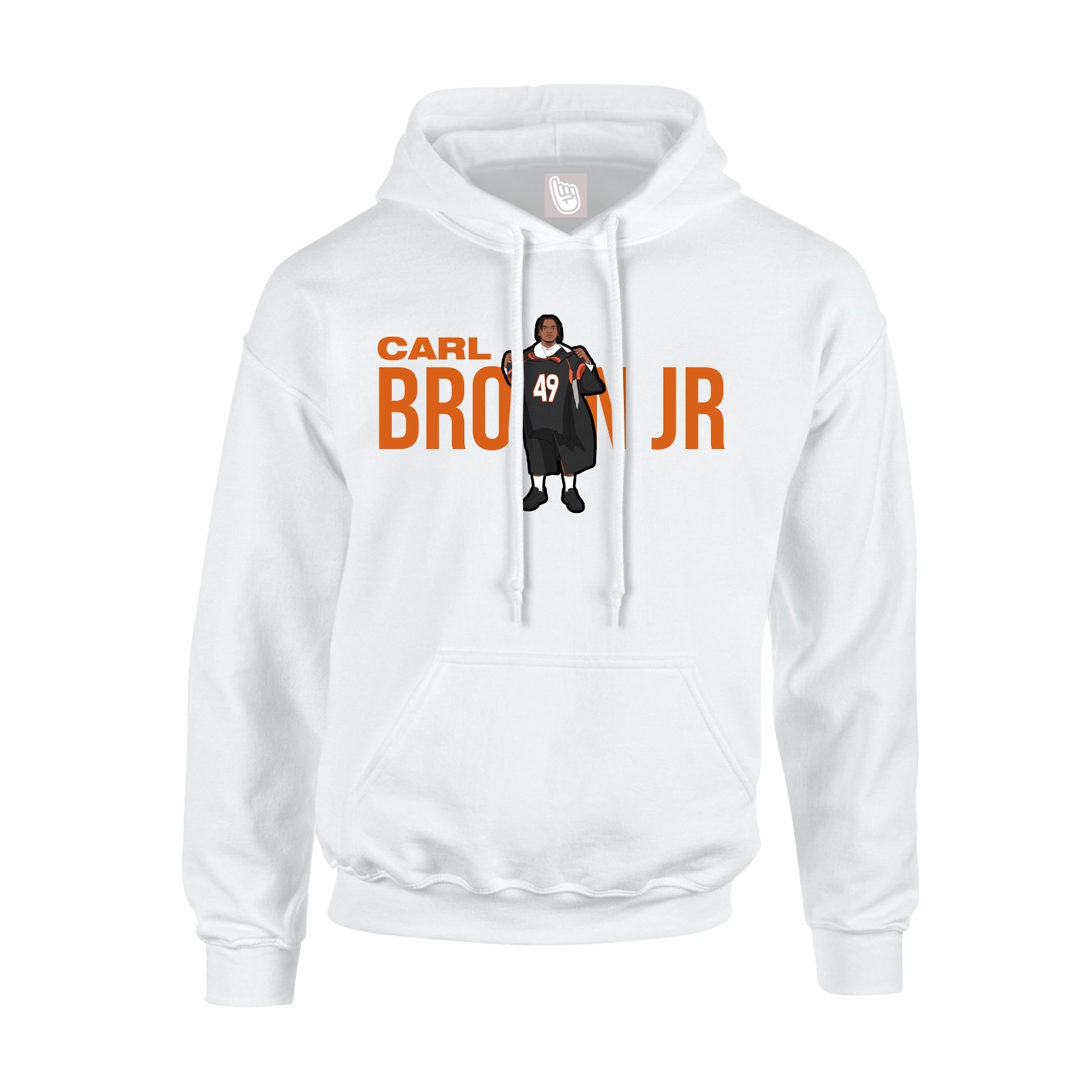 Hoodie — Player Name in White