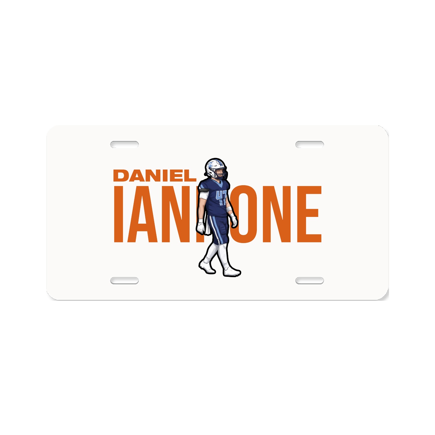 License Plate — Player Name in Classic