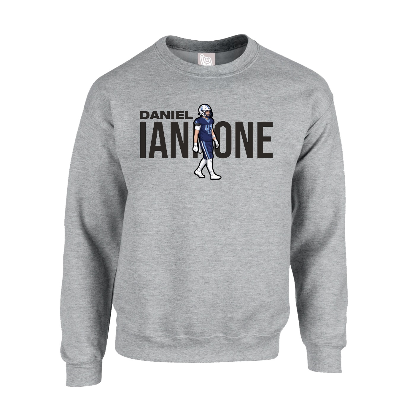 Fleece Crew — Player Name in Grey