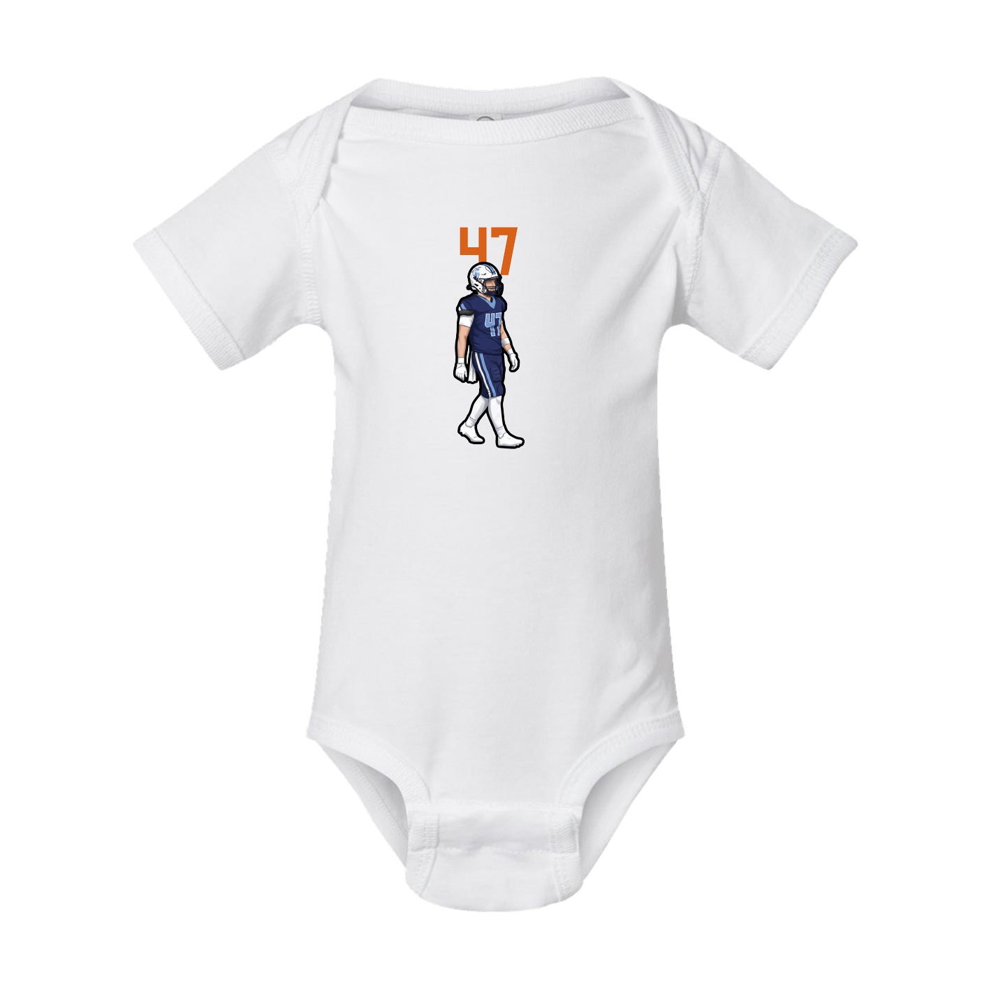 Baby Onesie — Number Top in White