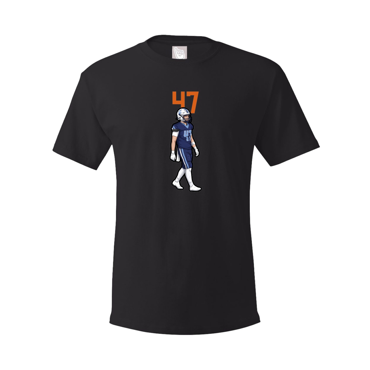 Youth Tee — Number Top in Black