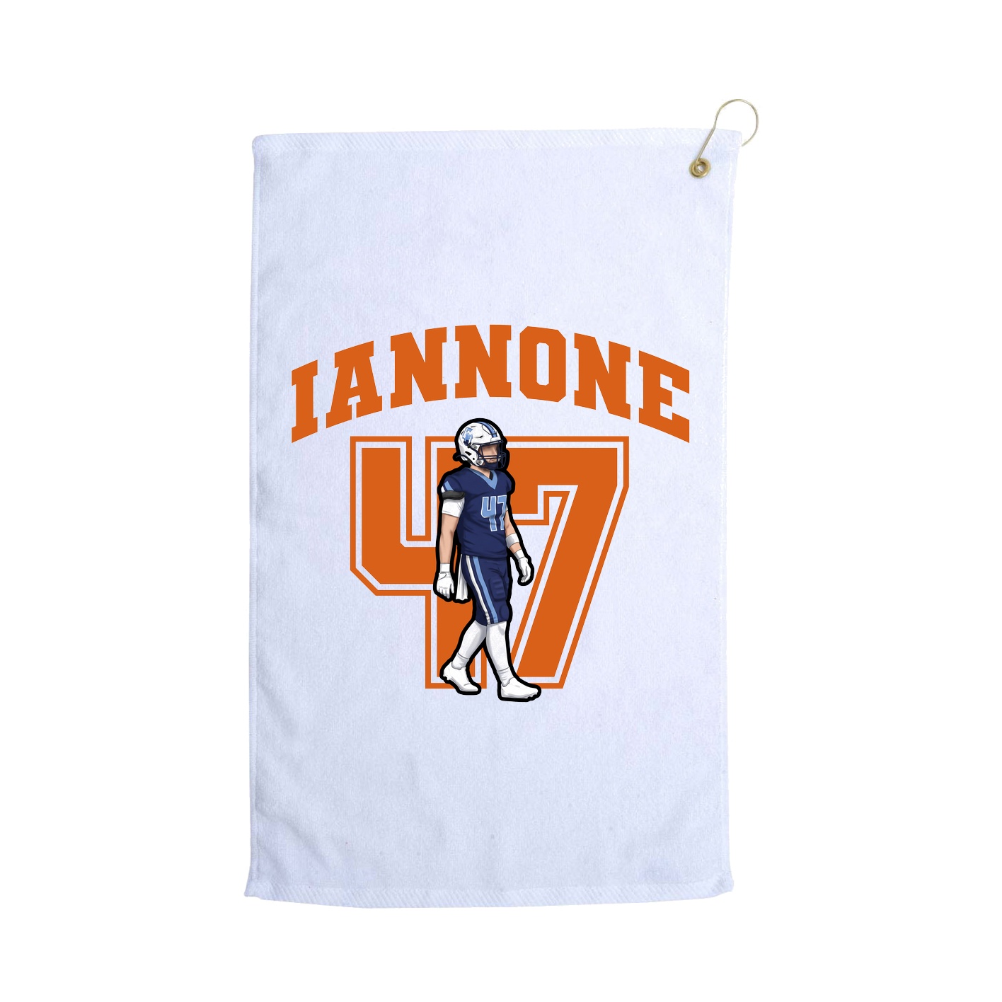 Golf Towel — Number in White