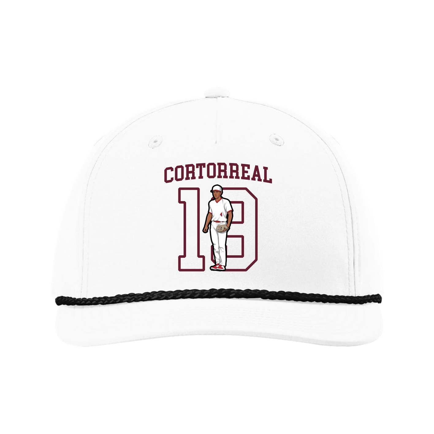 Five-Panel Classic Rope Cap — Shirsey in White
