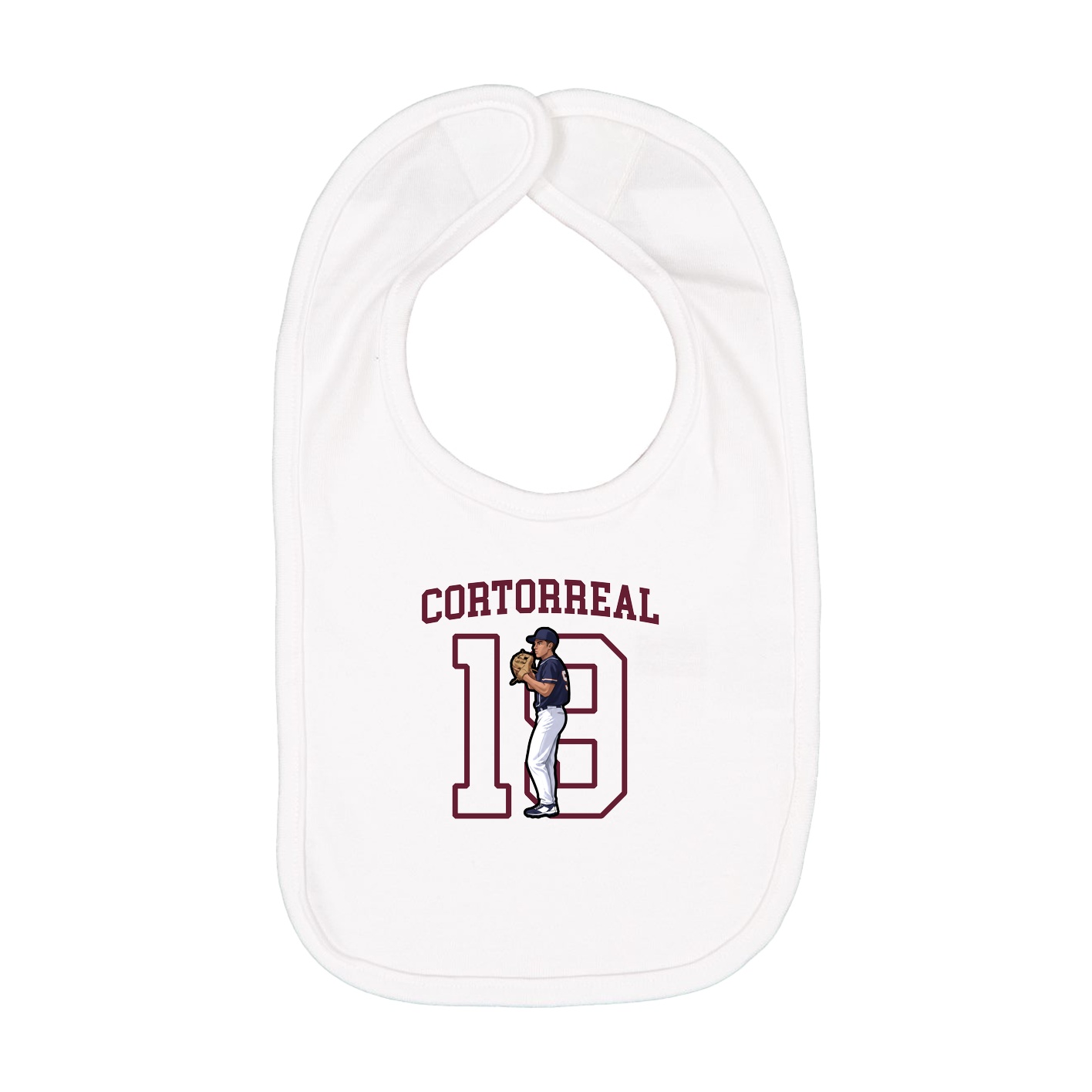 Infant Bib — Shirsey in White