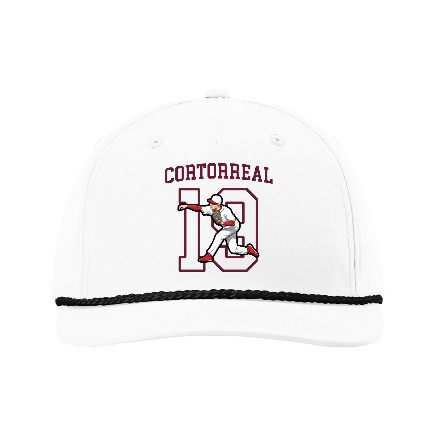 Five-Panel Classic Rope Cap — Shirsey in White