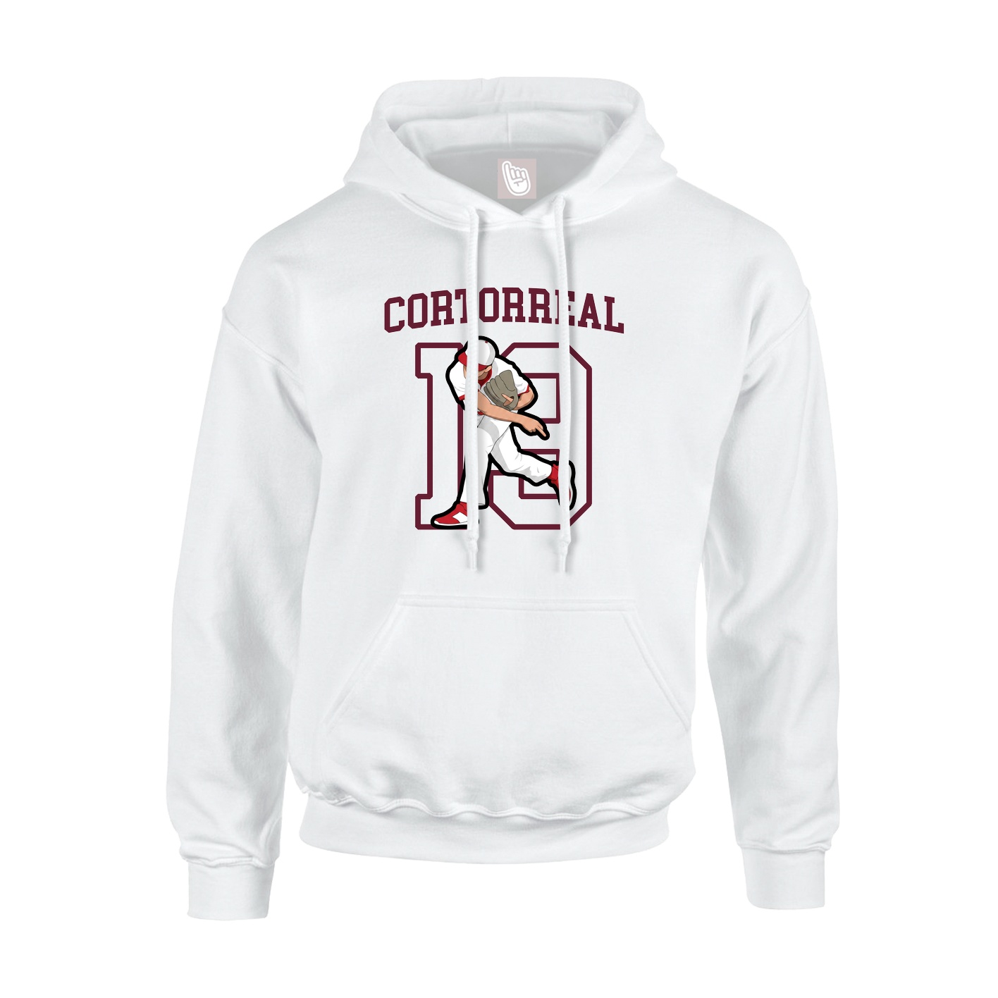 Hoodie — Shirsey in White