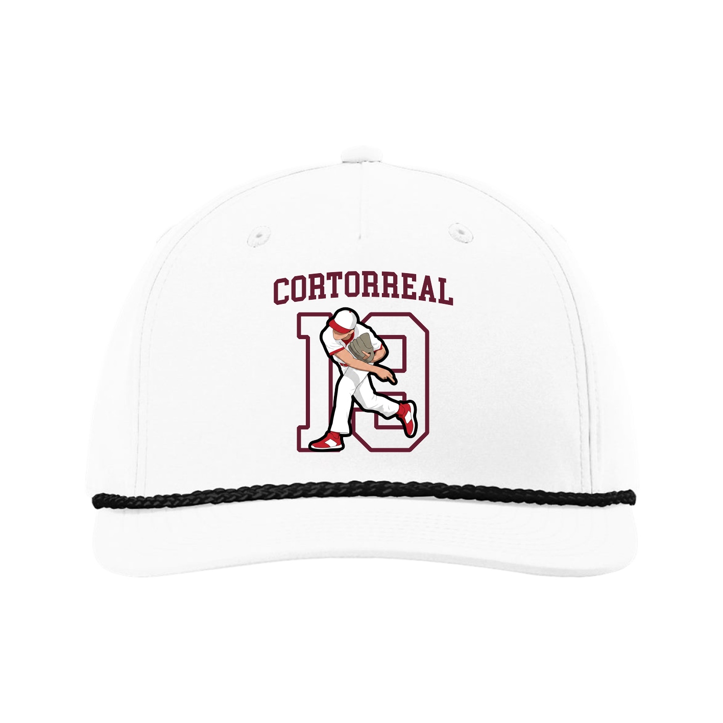Five-Panel Classic Rope Cap — Shirsey in White