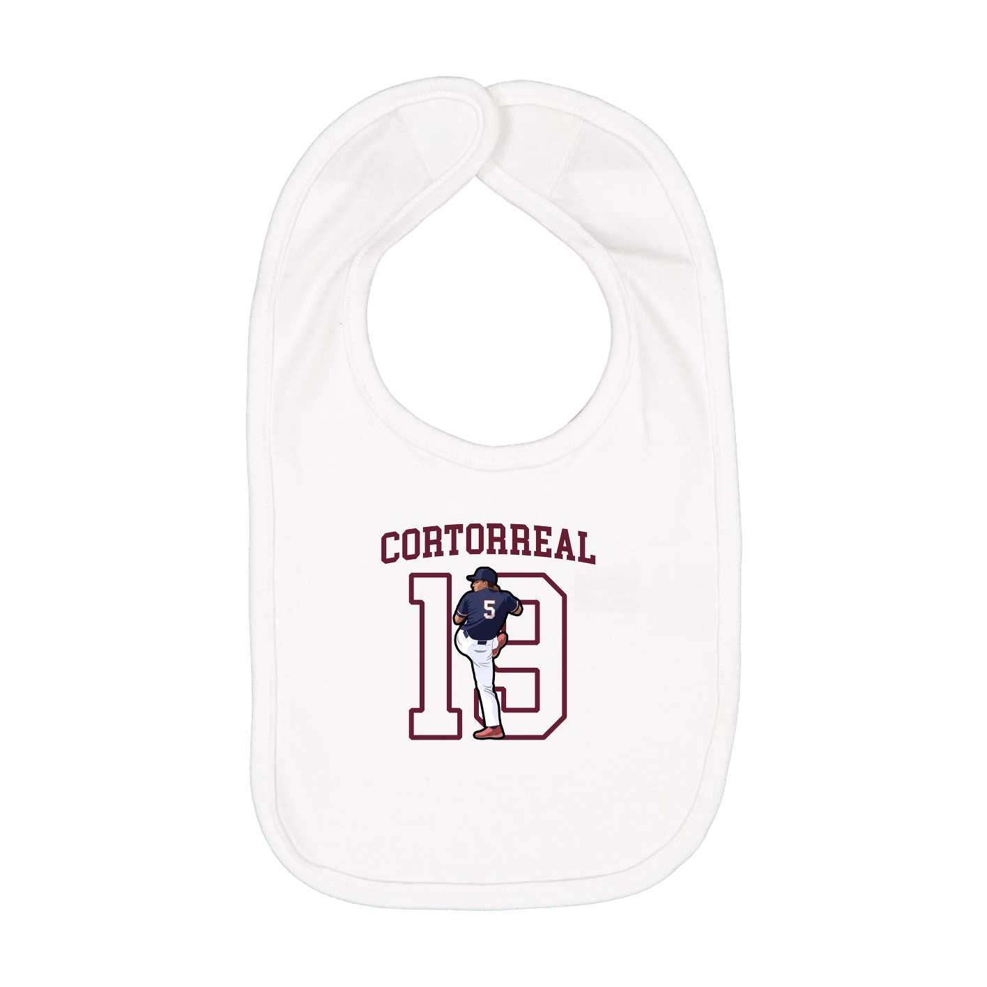 Infant Bib — Shirsey in White