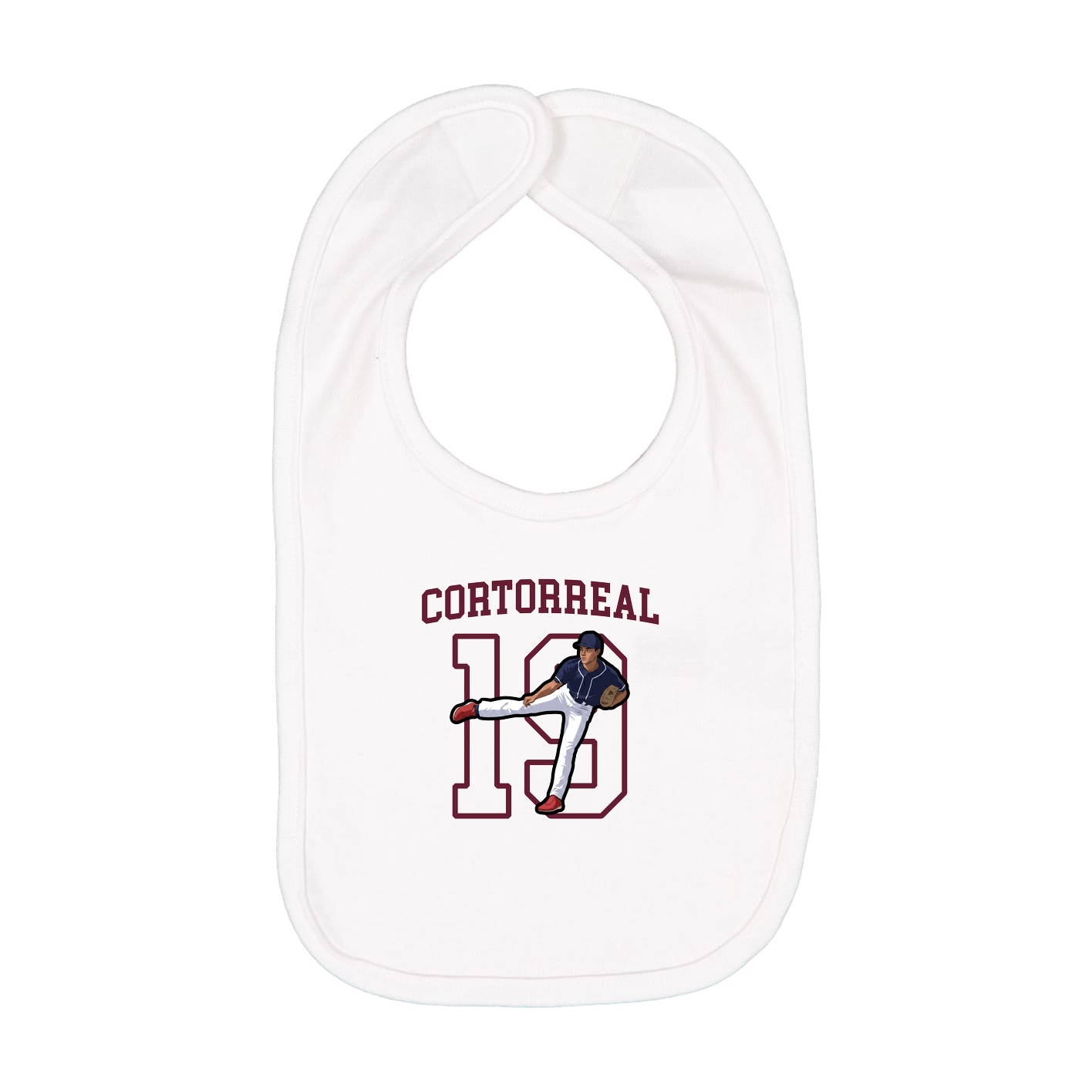 Infant Bib — Shirsey in White