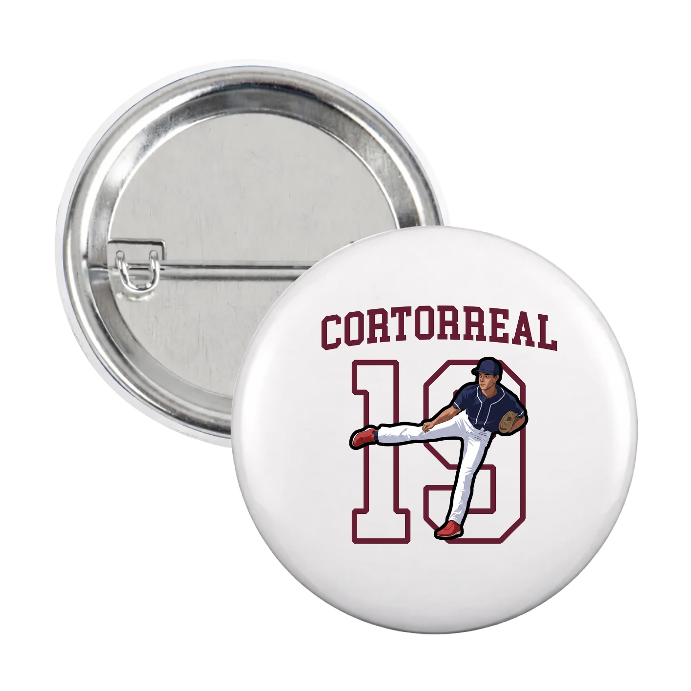 Game Day Button — Shirsey in White