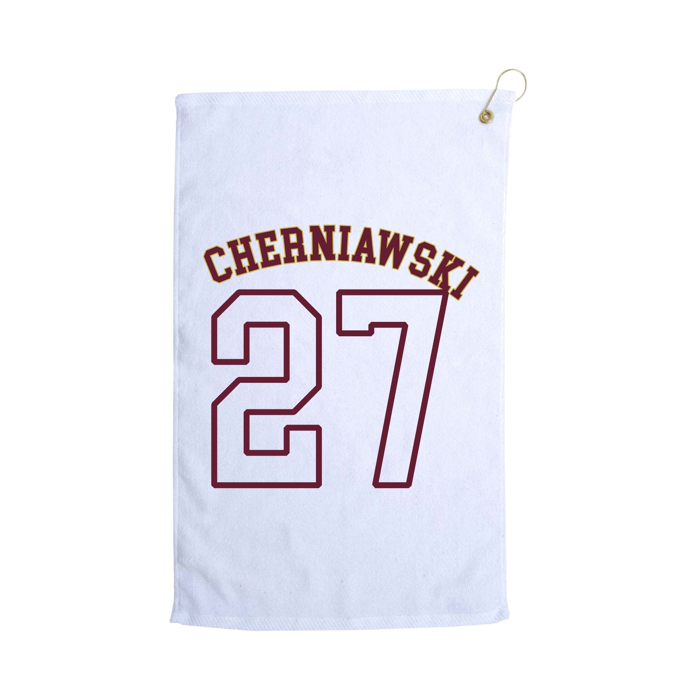 Golf Towel — Shirsey Arch in White
