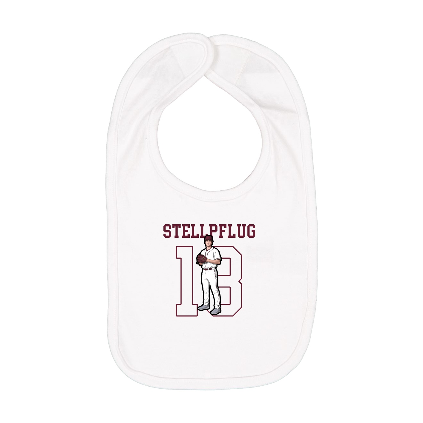 Infant Bib — Shirsey in White