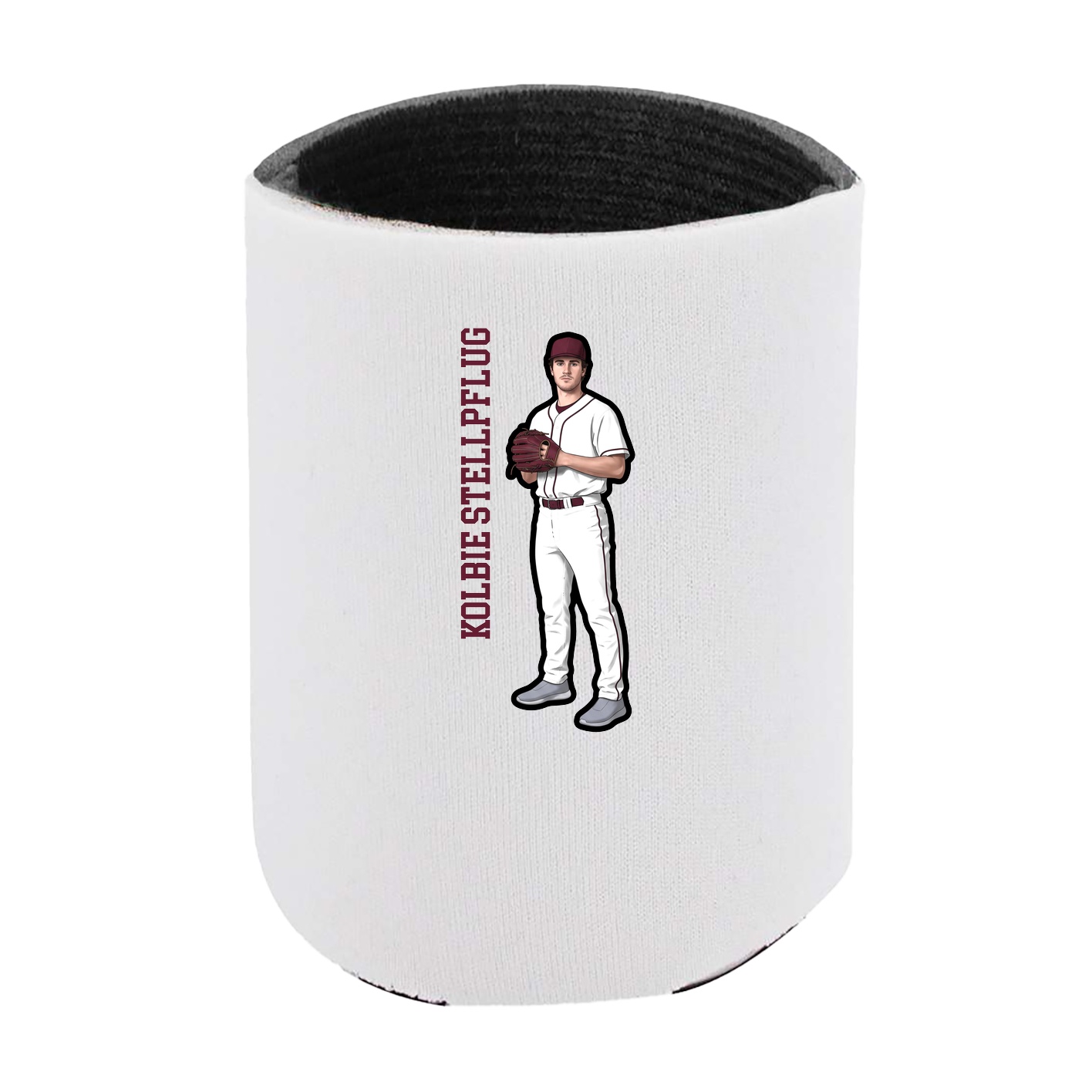Can Holder — Name Vertical in White